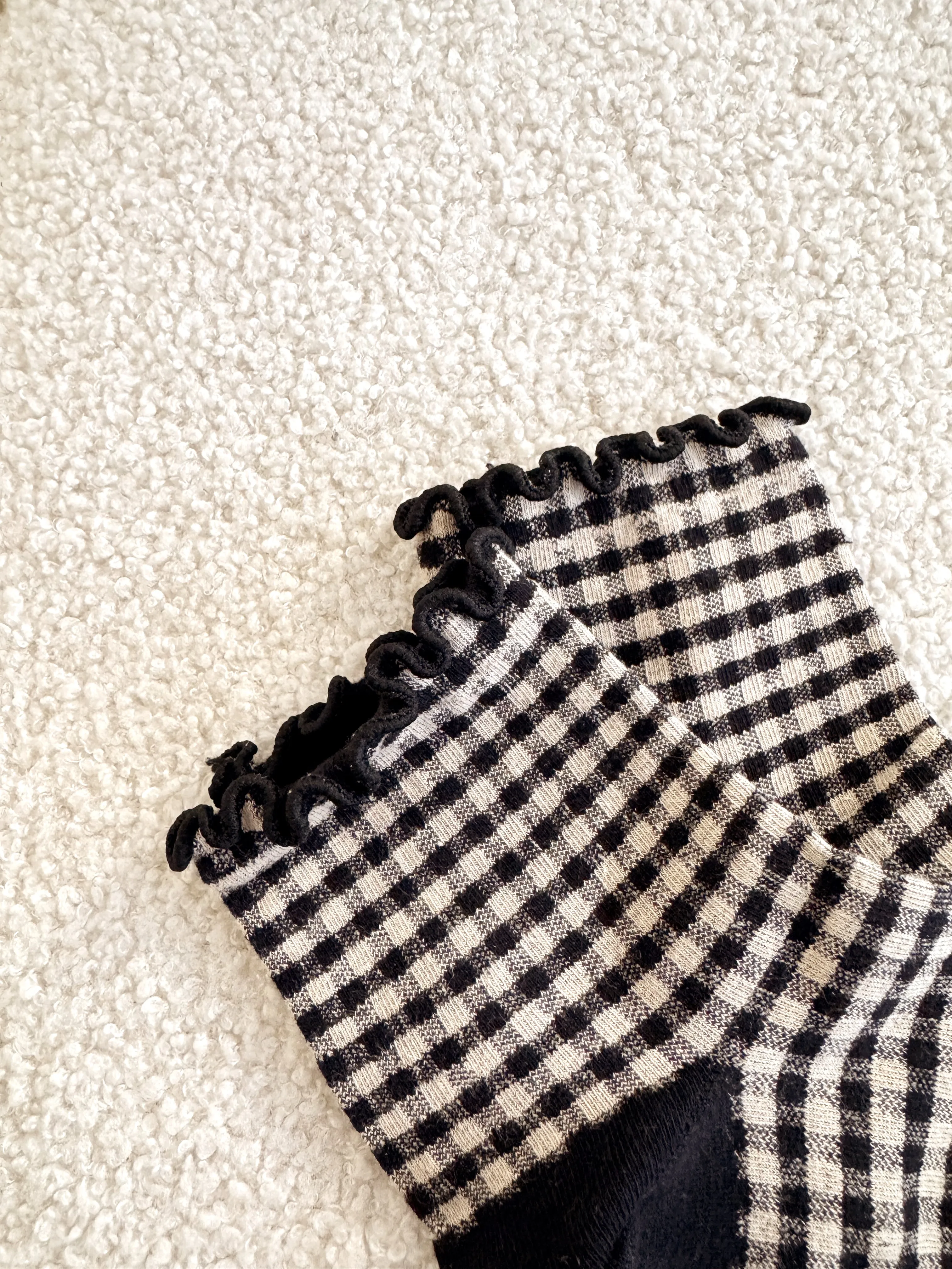 Checkered Ankle Ruffle Socks sold by Shop Stevie product image thumbnail 2
