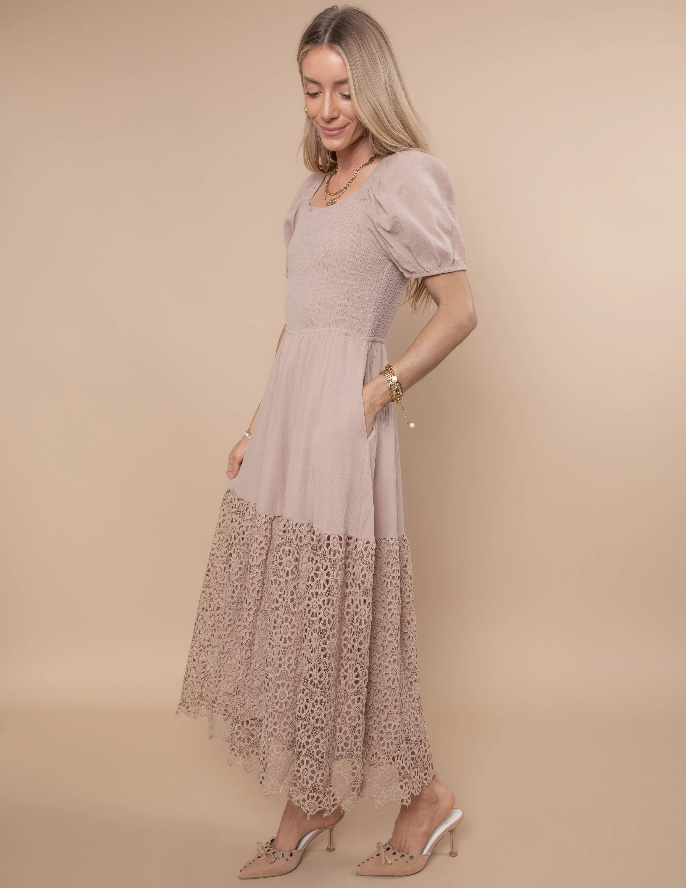 Miriam Eyelet Dress sold by Shop Stevie product image thumbnail 2