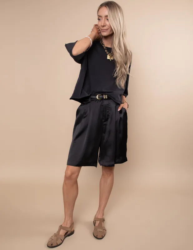 Cullen Satin Shorts sold by Shop Stevie