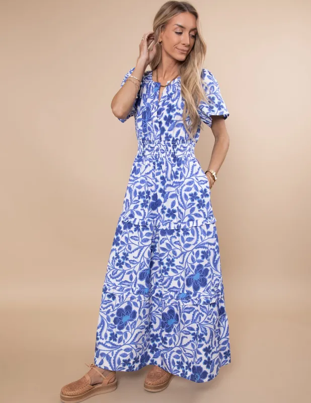 Celeste Floral Tiered Maxi Dress sold by Shop Stevie