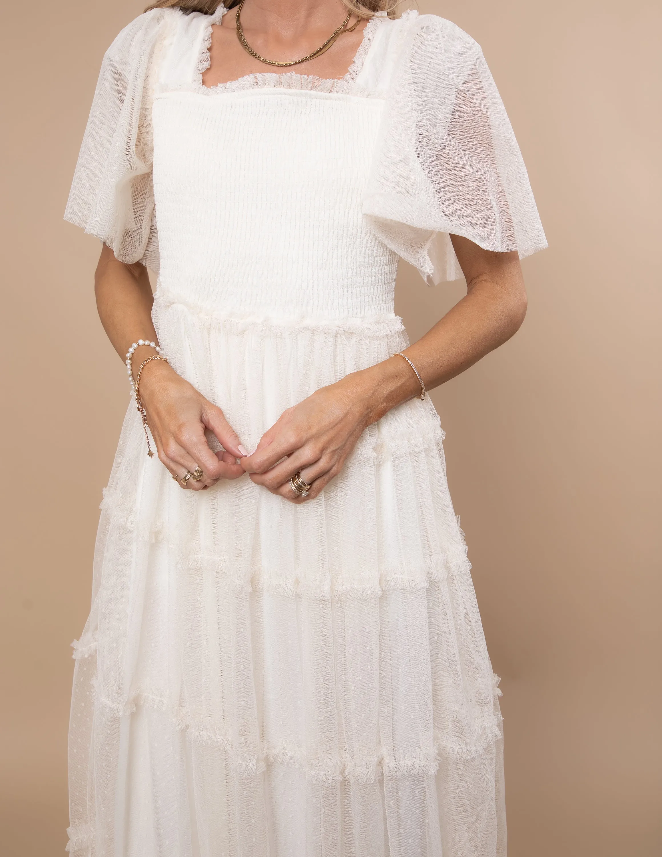 Helena Ruffled Dress sold by Shop Stevie product image thumbnail 5