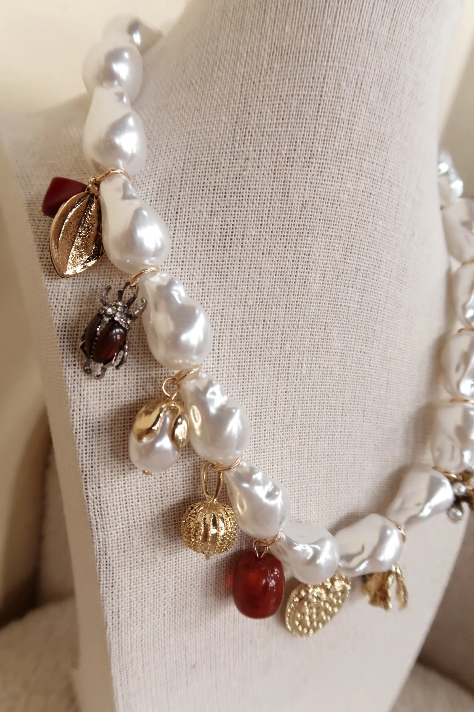 Pearl Charm Necklace sold by Shop Stevie product image thumbnail 2