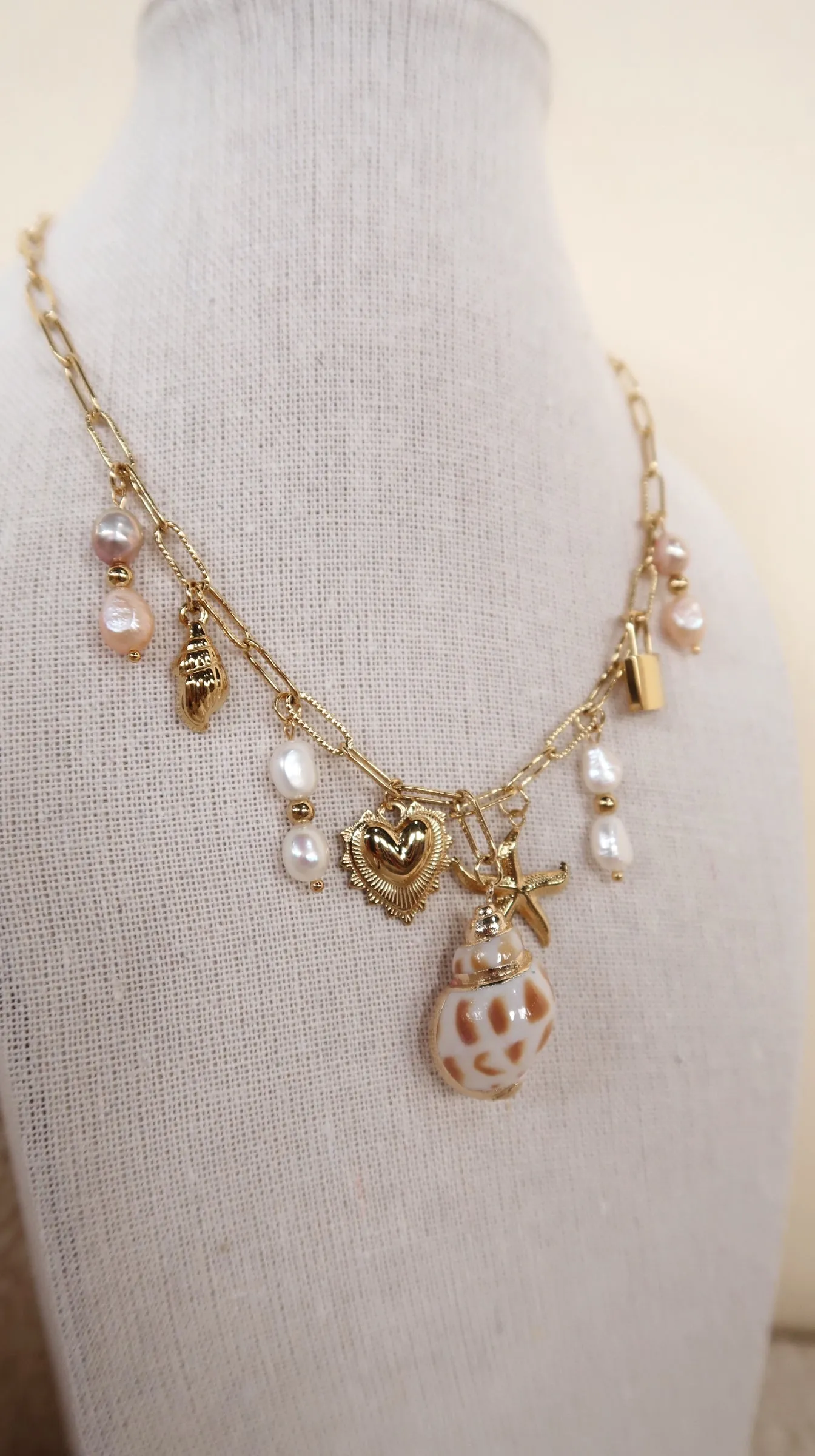 Seashell Charm Necklace sold by Shop Stevie