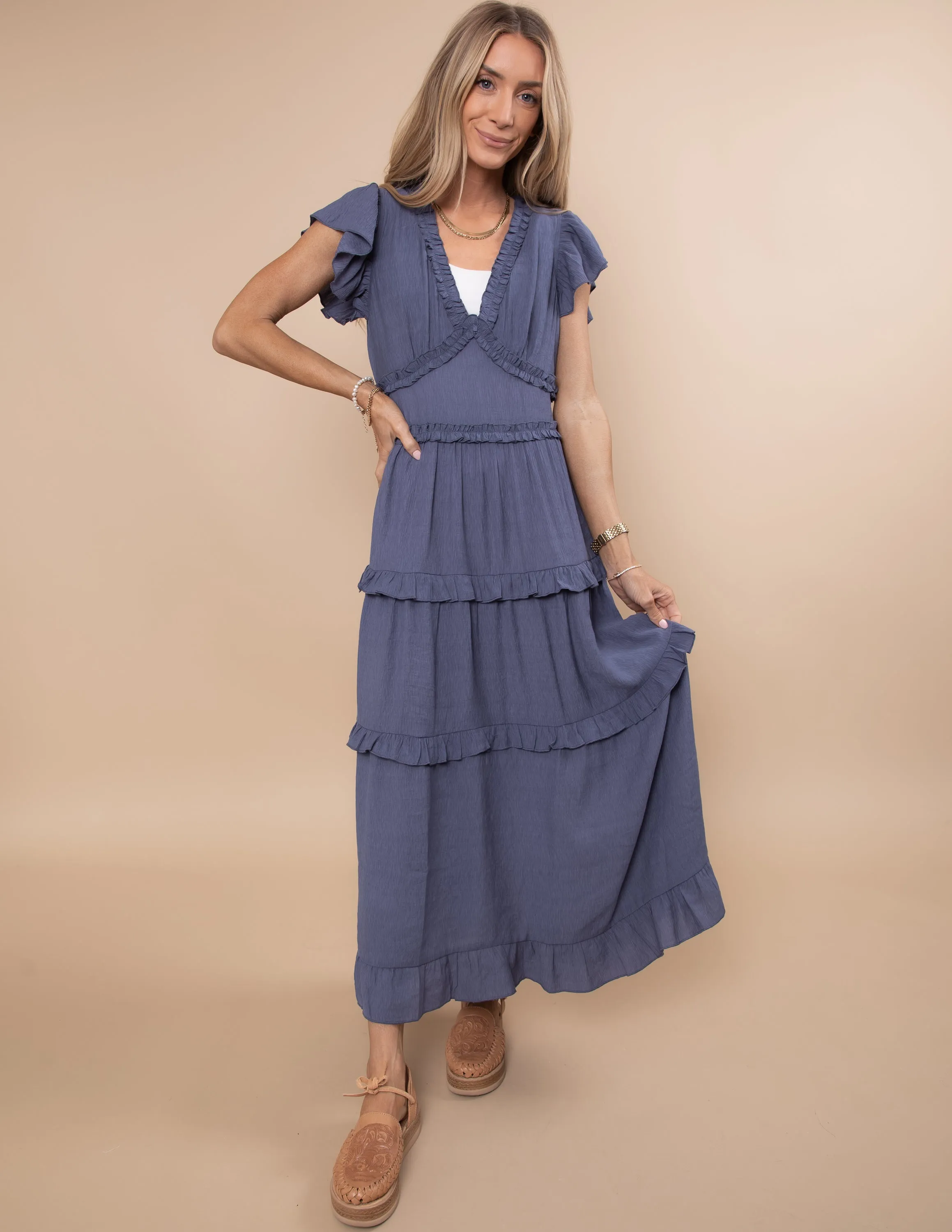Madeline Ruffled Dress sold by Shop Stevie product image thumbnail 2