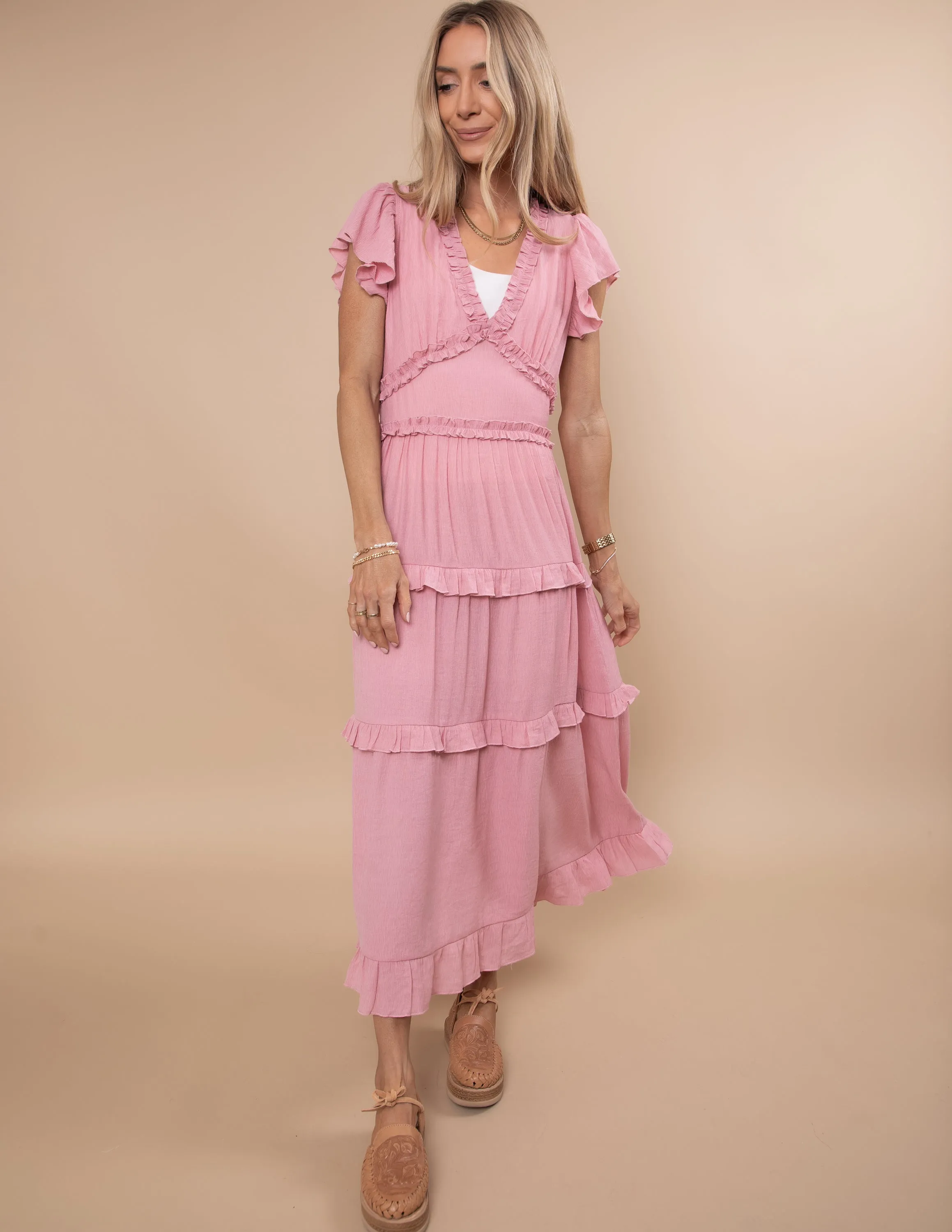 Madeline Ruffled Dress sold by Shop Stevie product image thumbnail 3