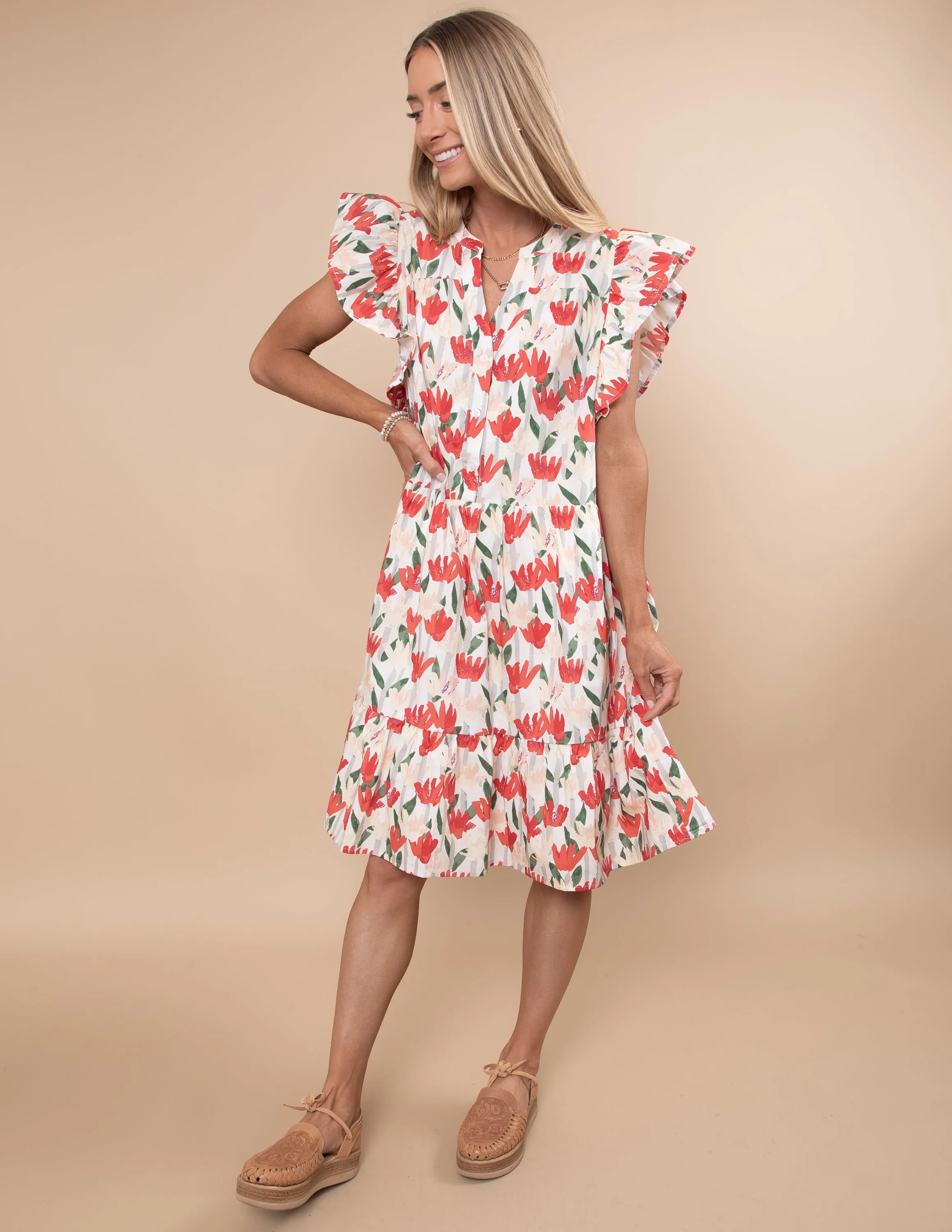 Marian Floral Dress sold by Shop Stevie product image thumbnail 5