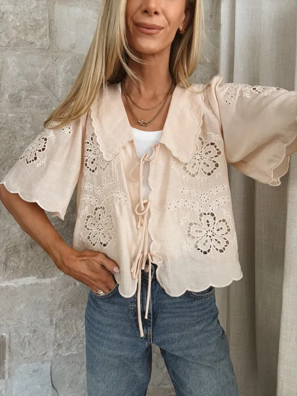 Aliyah Embroidered Top sold by Shop Stevie