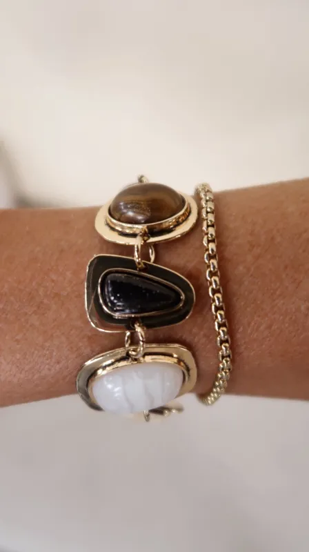 Mia Colored Stone Bracelet sold by Shop Stevie