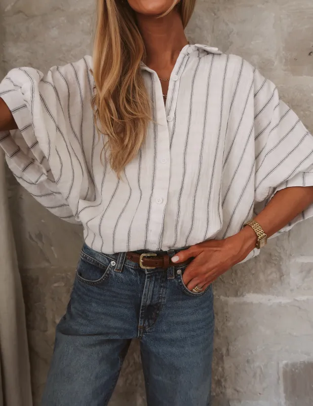 Nicole Striped Top sold by Shop Stevie