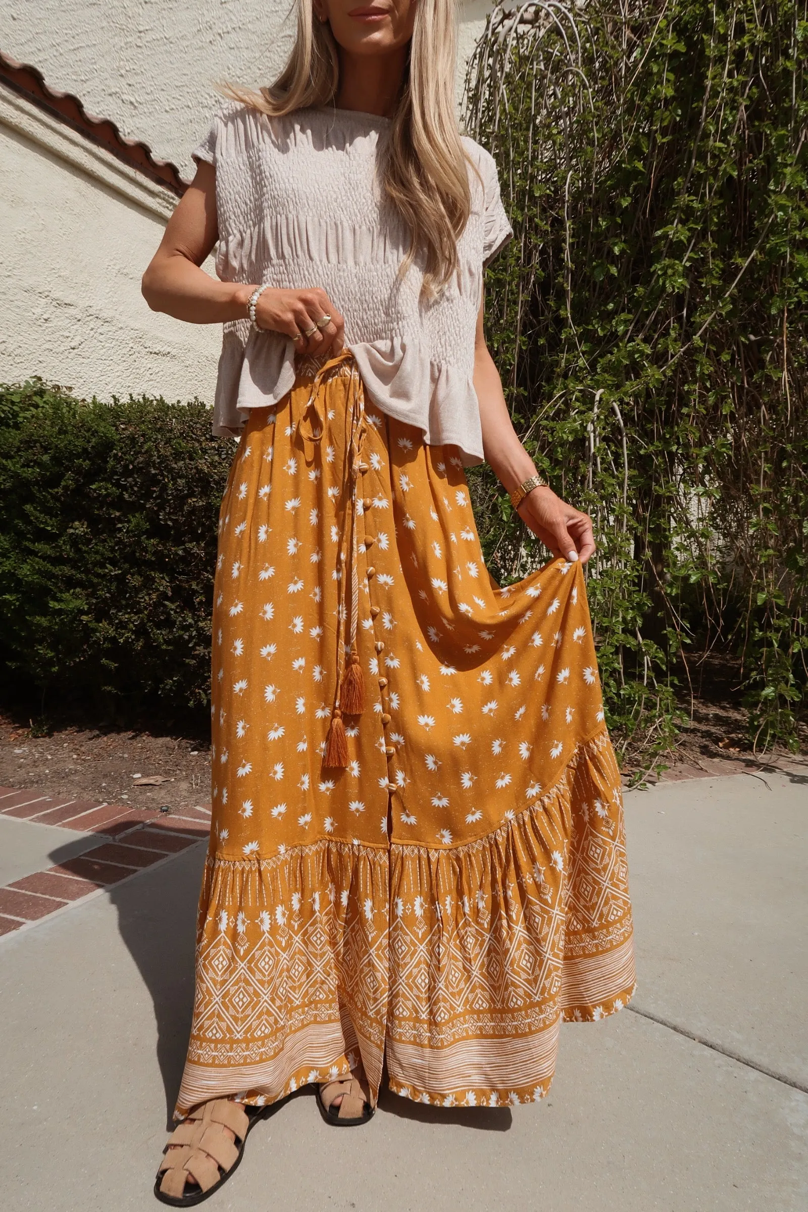 Boho Maxi Skirt sold by Shop Stevie