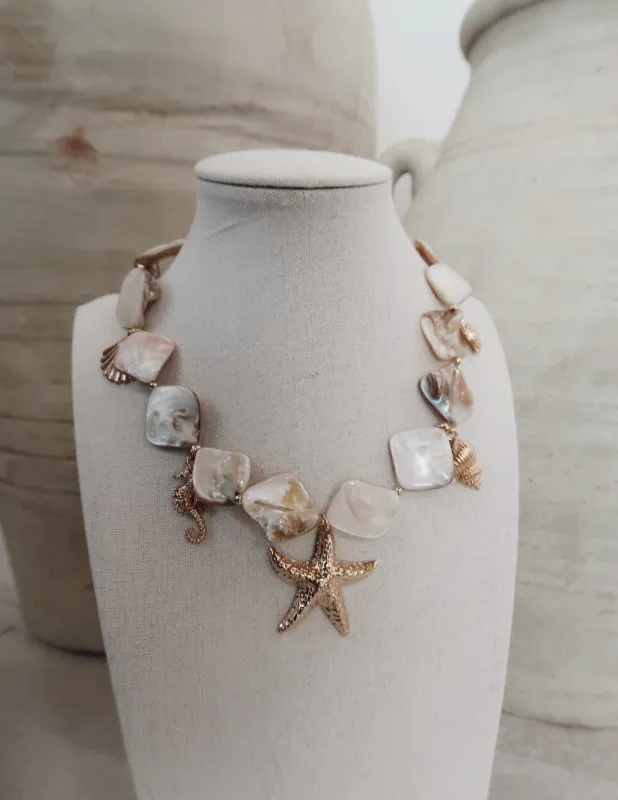 Boho Shell Necklace sold by Shop Stevie