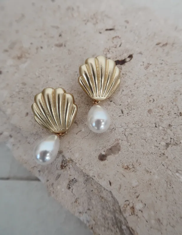 Newport Shell Earrings sold by Shop Stevie