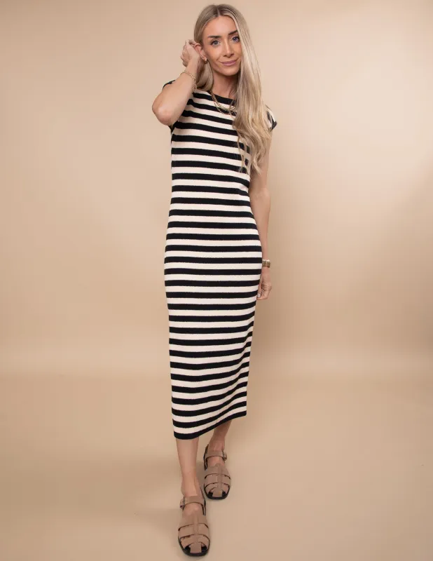 Jessica Striped Midi Dress sold by Shop Stevie