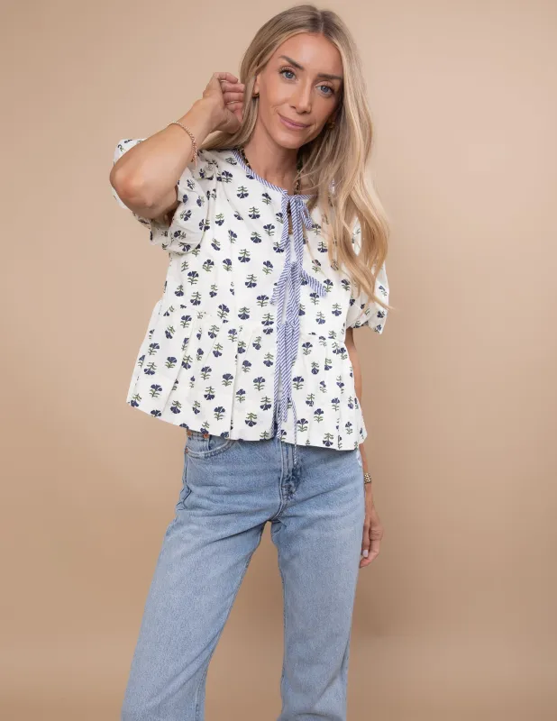 Renee Floral Top sold by Shop Stevie