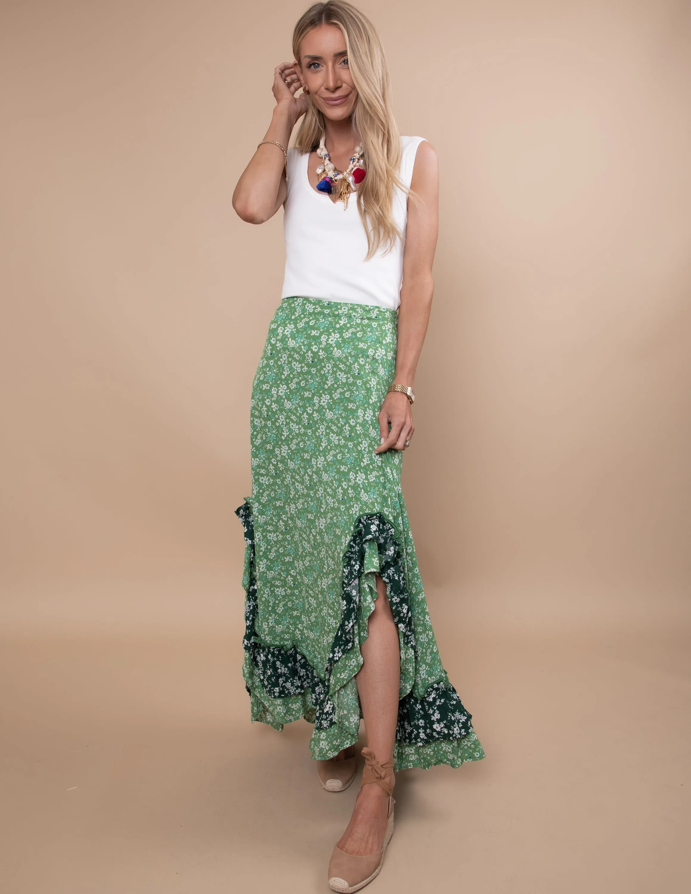 Alyssa Floral Skirt sold by Shop Stevie product image thumbnail 5