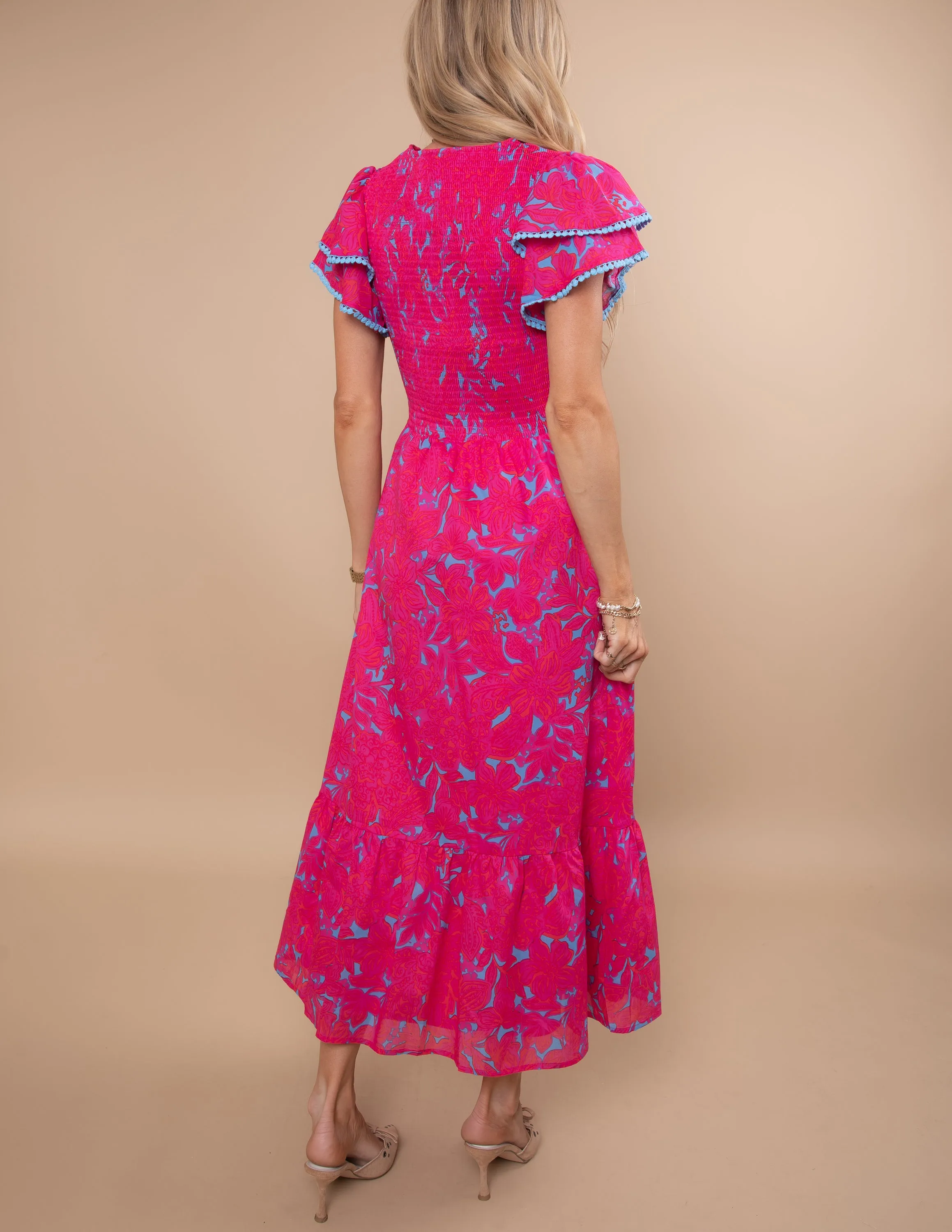 Delina Floral Midi Dress sold by Shop Stevie product image thumbnail 4
