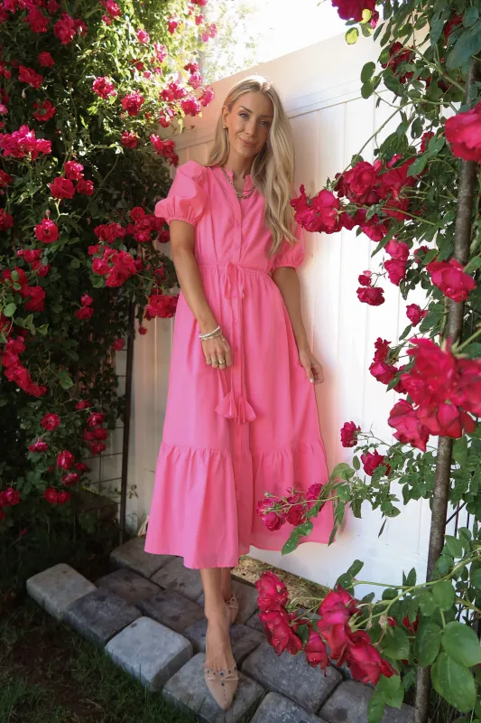 Beth Button Down Midi Dress sold by Shop Stevie