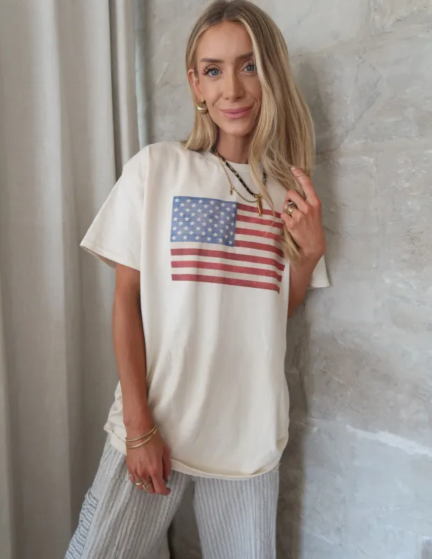 American Flag Graphic Tee sold by Shop Stevie