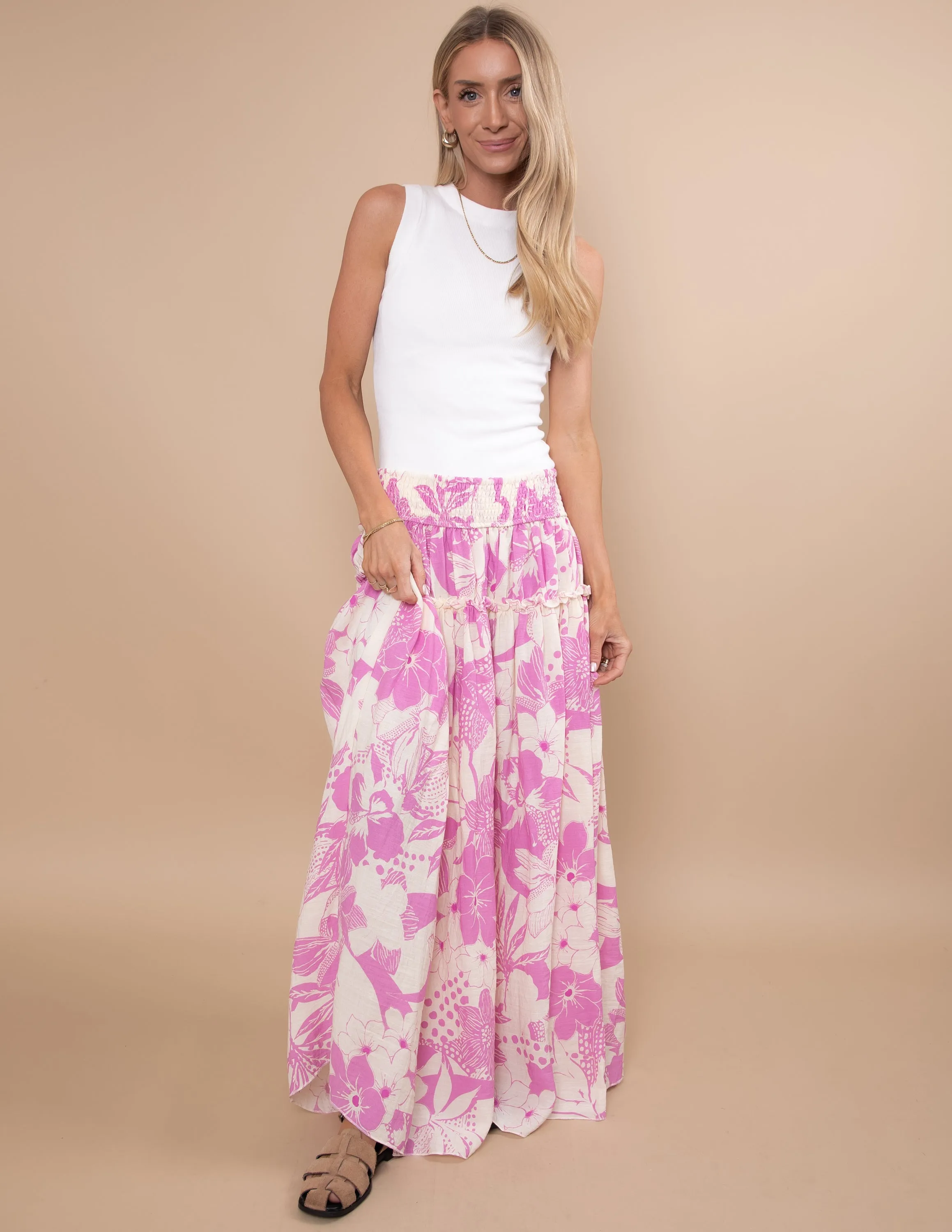Paradise Petals Maxi Skirt sold by Shop Stevie