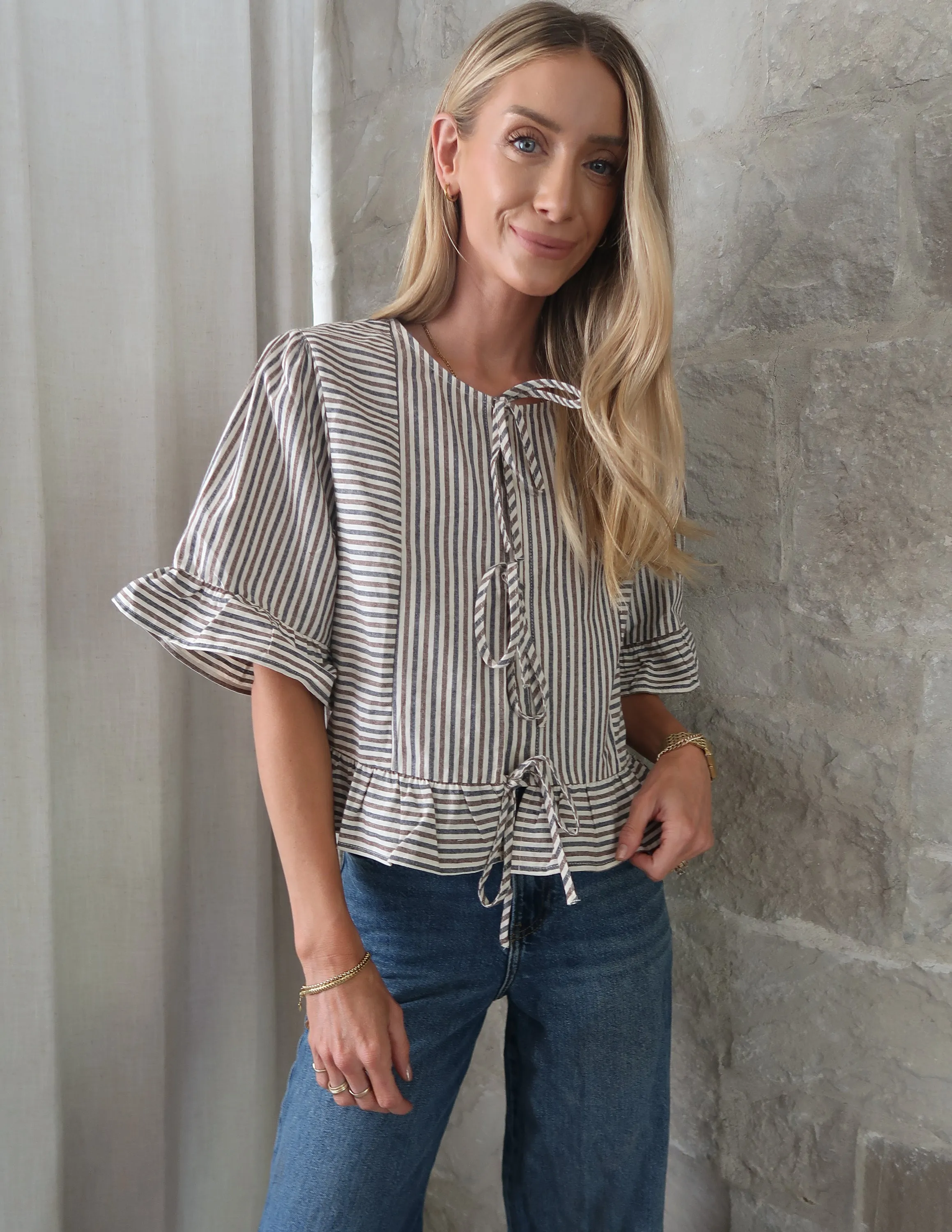 Sweet Striped Top sold by Shop Stevie