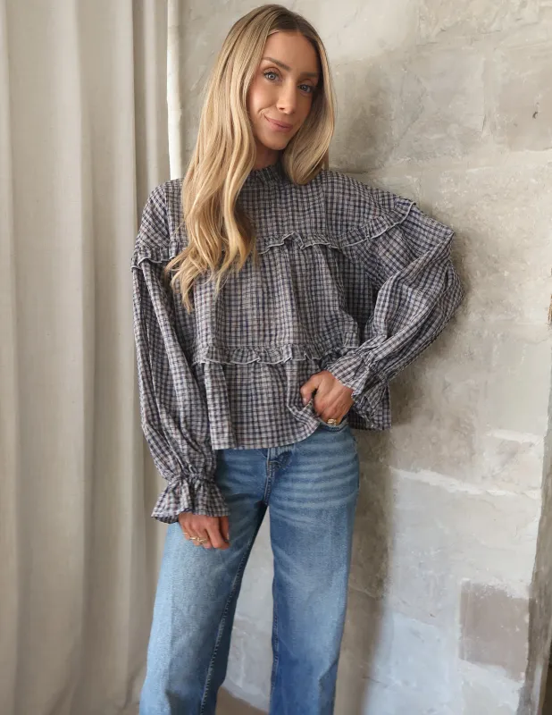 Sloane Plaid Top sold by Shop Stevie