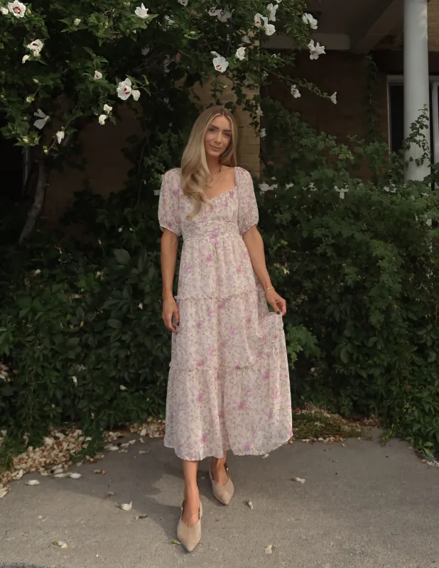 Blush Daydream Floral Dress sold by Shop Stevie