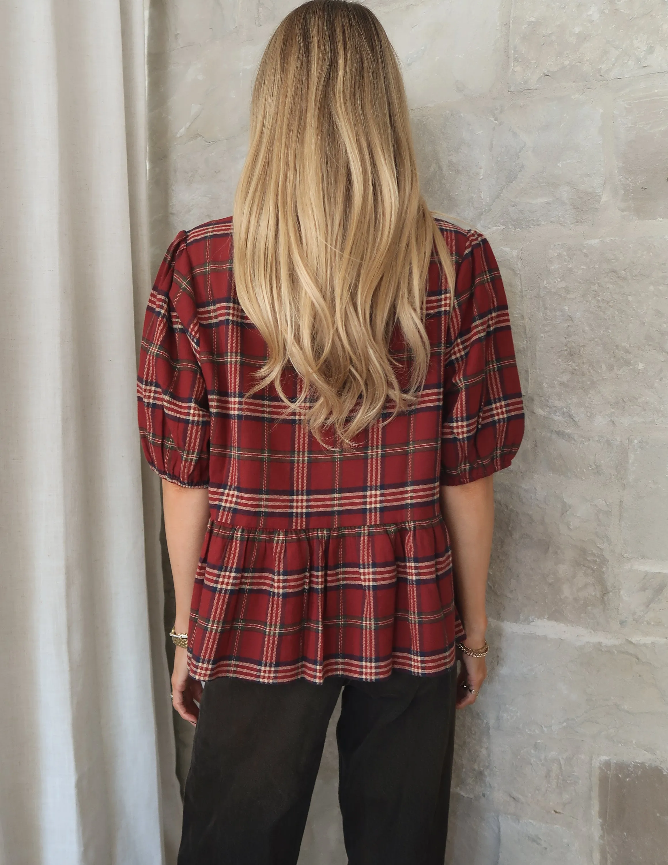 Ruby Plaid Top sold by Shop Stevie product image thumbnail 5
