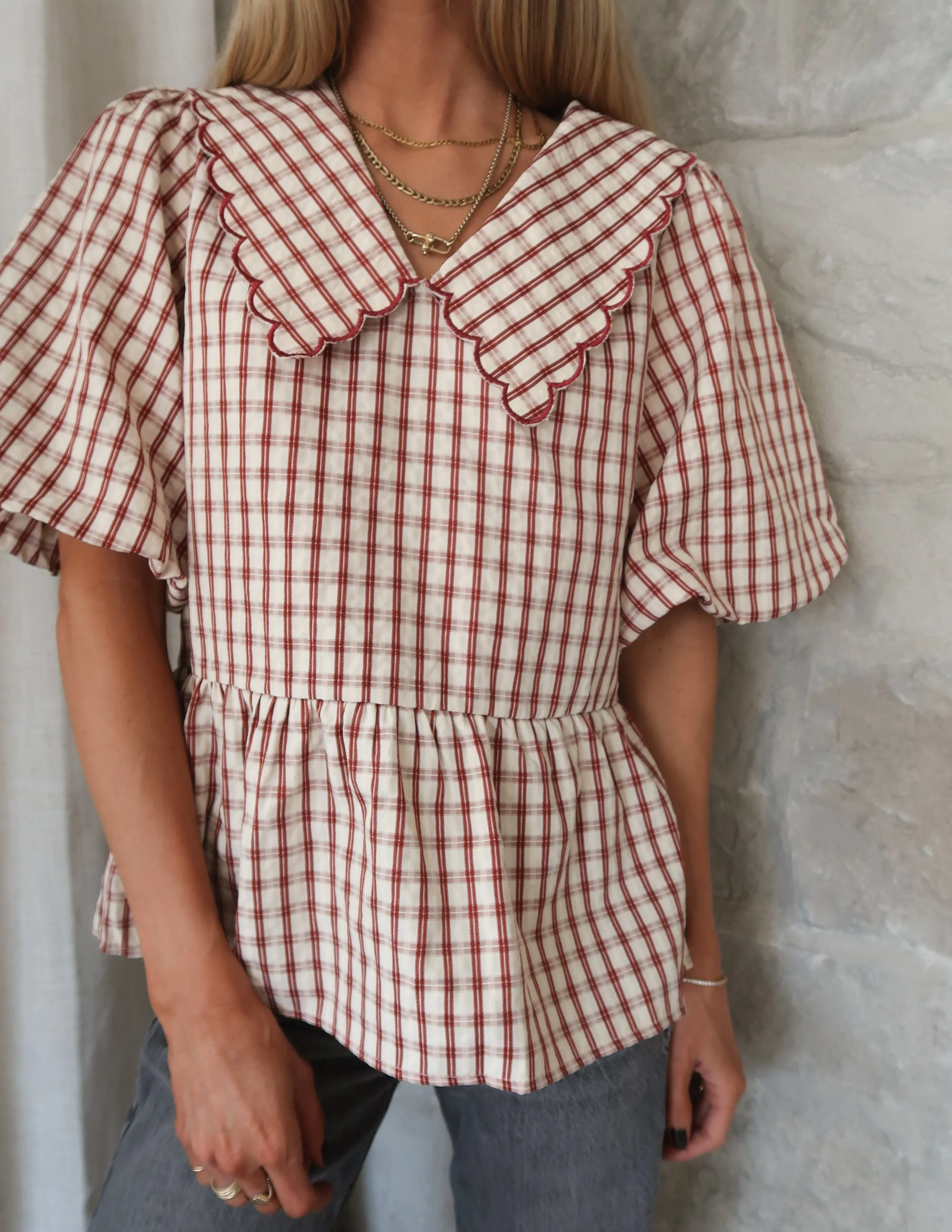 Macy Peplum Top sold by Shop Stevie product image thumbnail 4