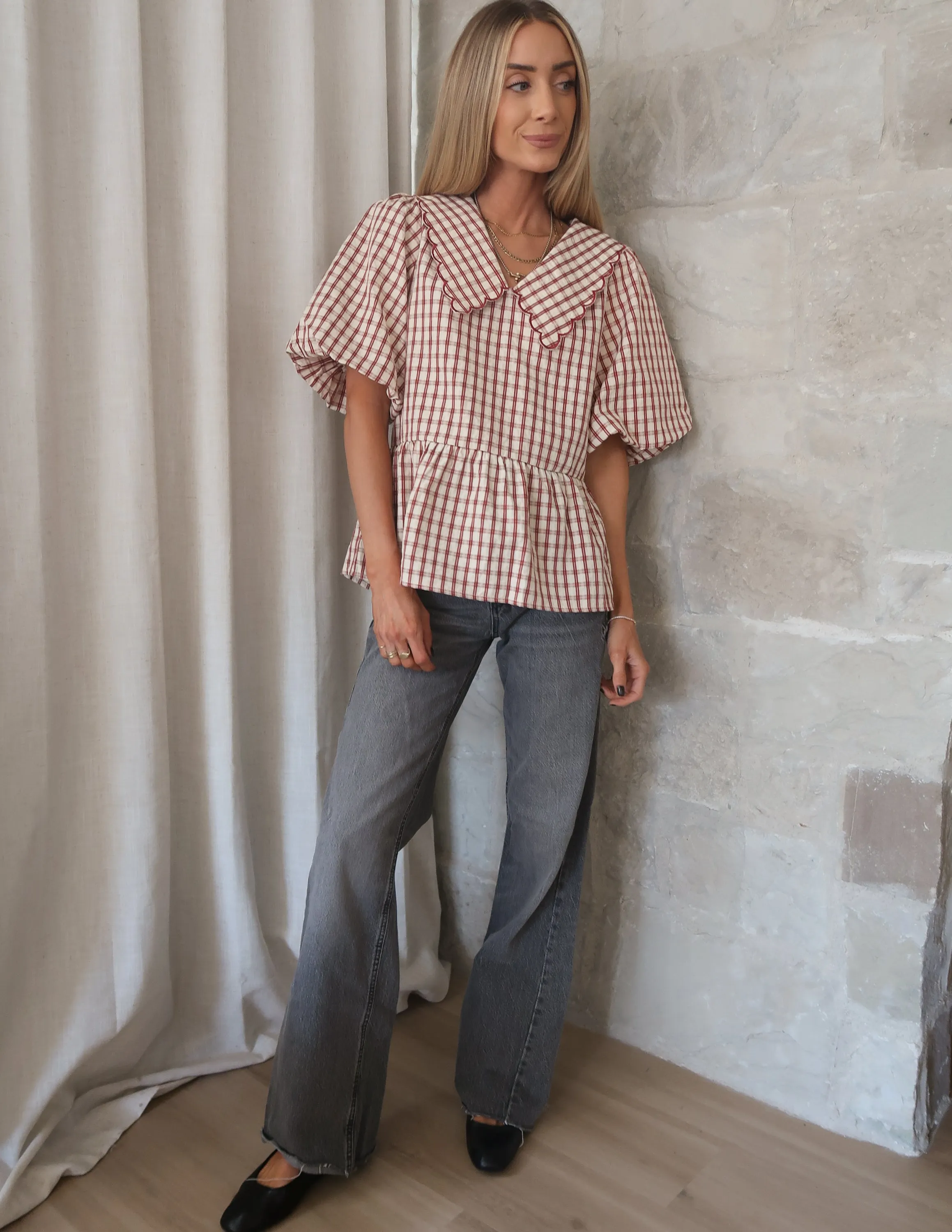 Macy Peplum Top sold by Shop Stevie product image thumbnail 3