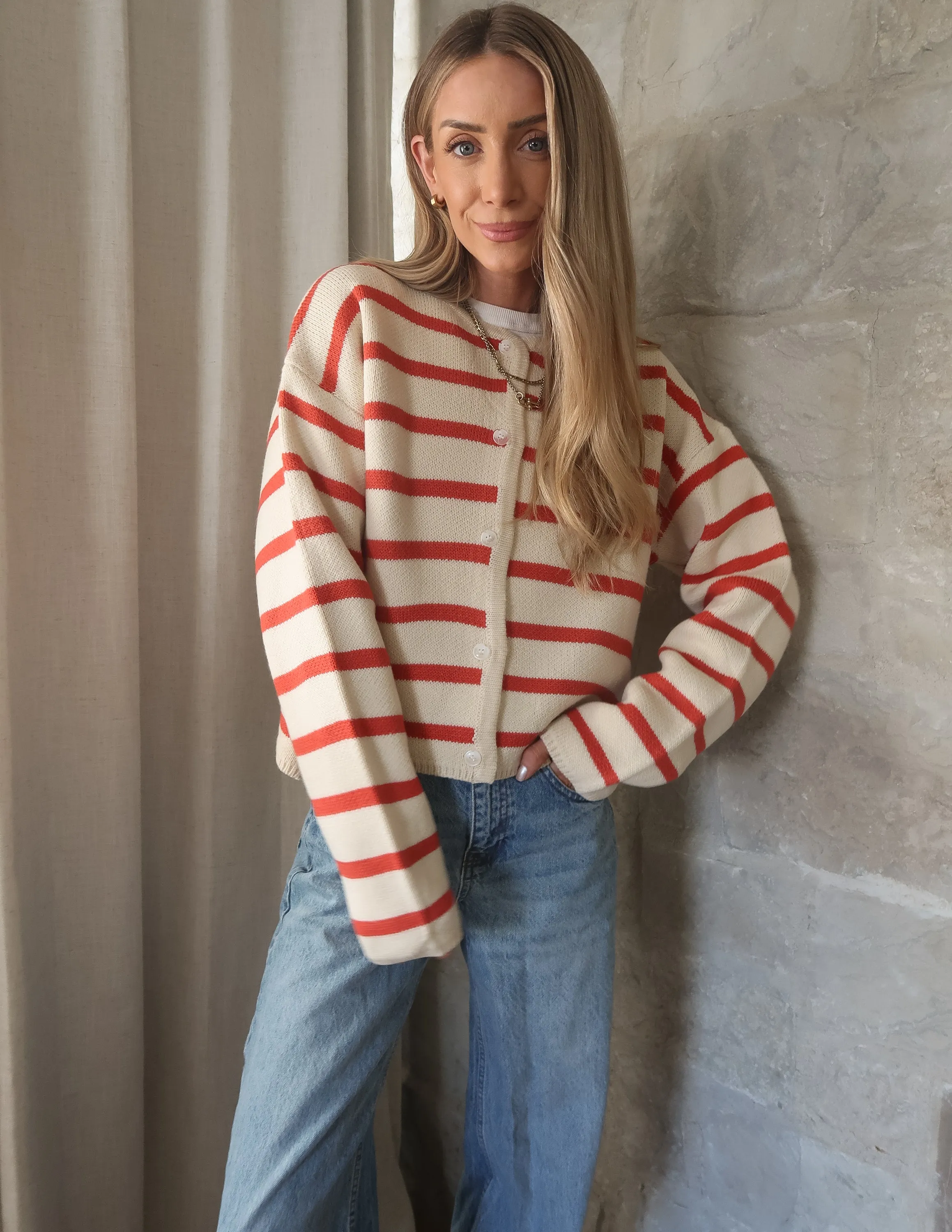 Jemina Striped Cardigan sold by Shop Stevie