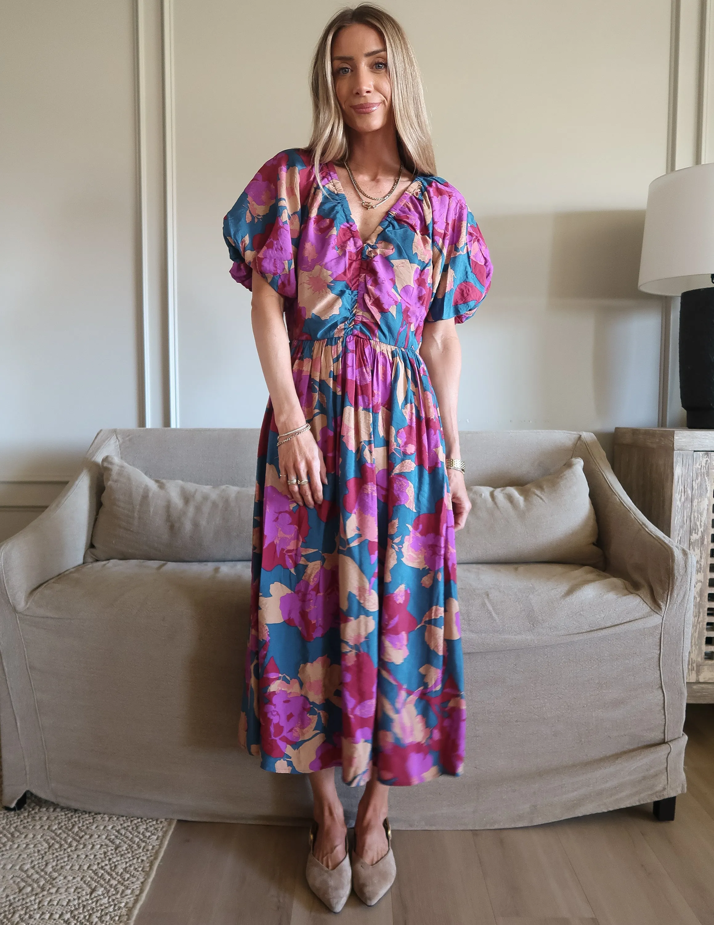 Marina Bloom Midi Dress sold by Shop Stevie product image thumbnail 2