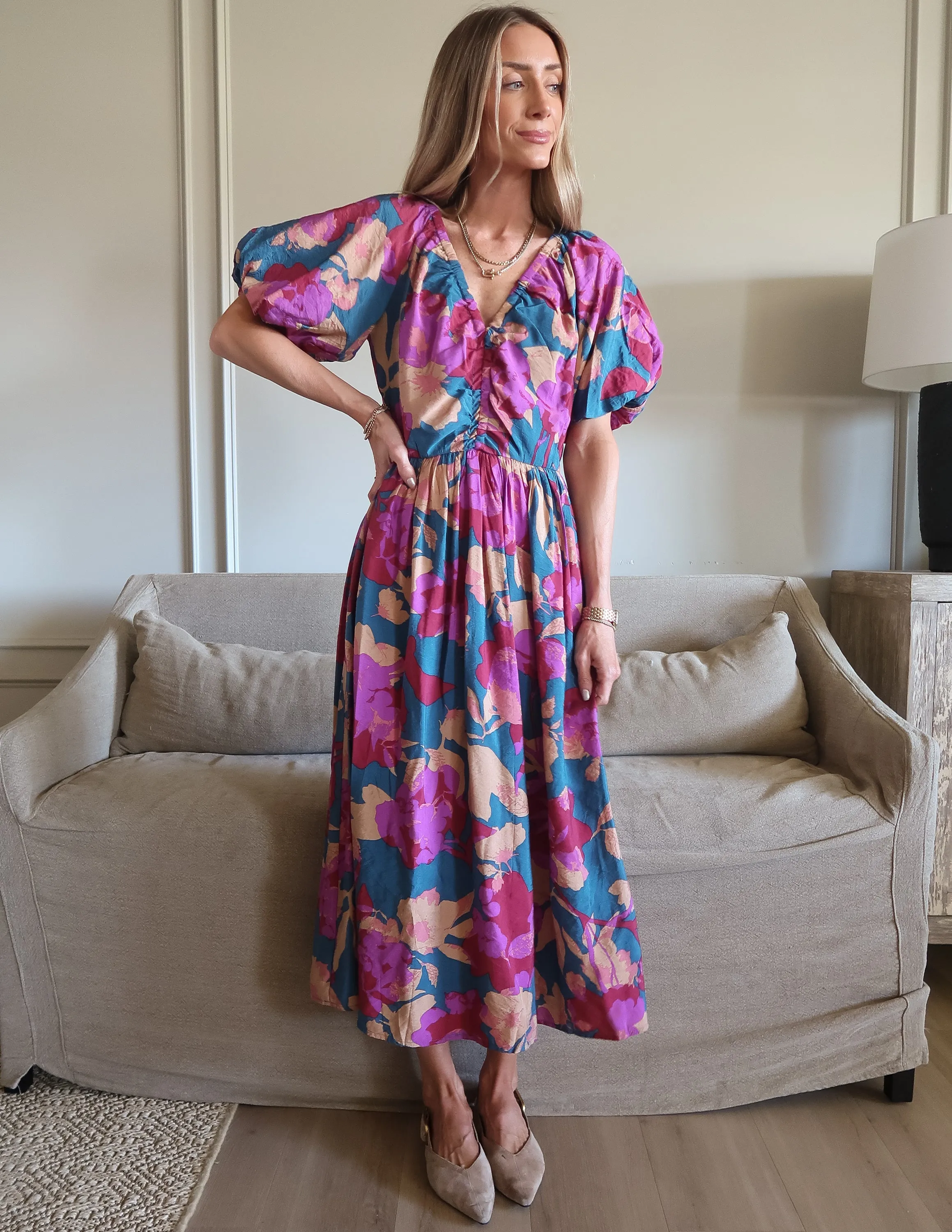 Marina Bloom Midi Dress sold by Shop Stevie product image thumbnail 3