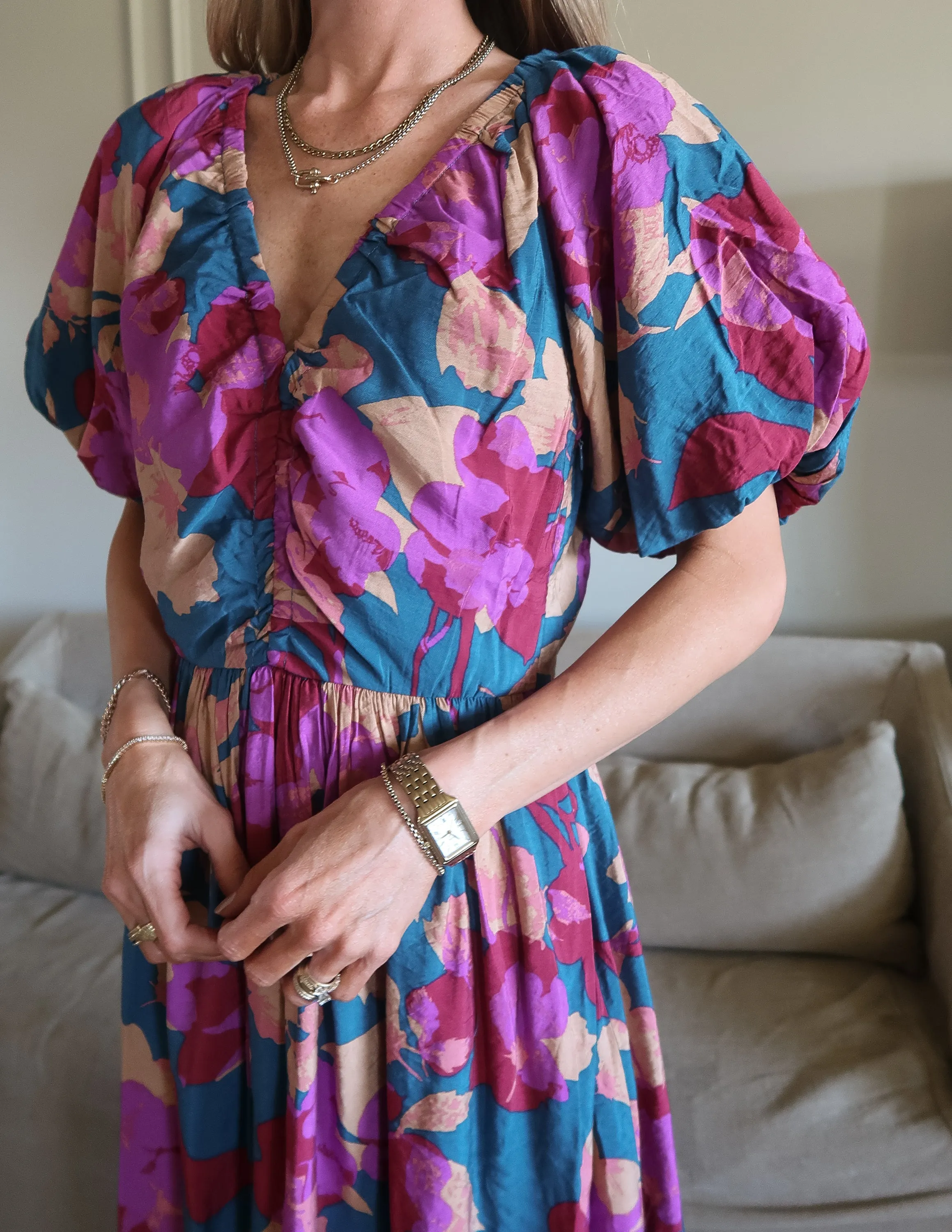 Marina Bloom Midi Dress sold by Shop Stevie product image thumbnail 4