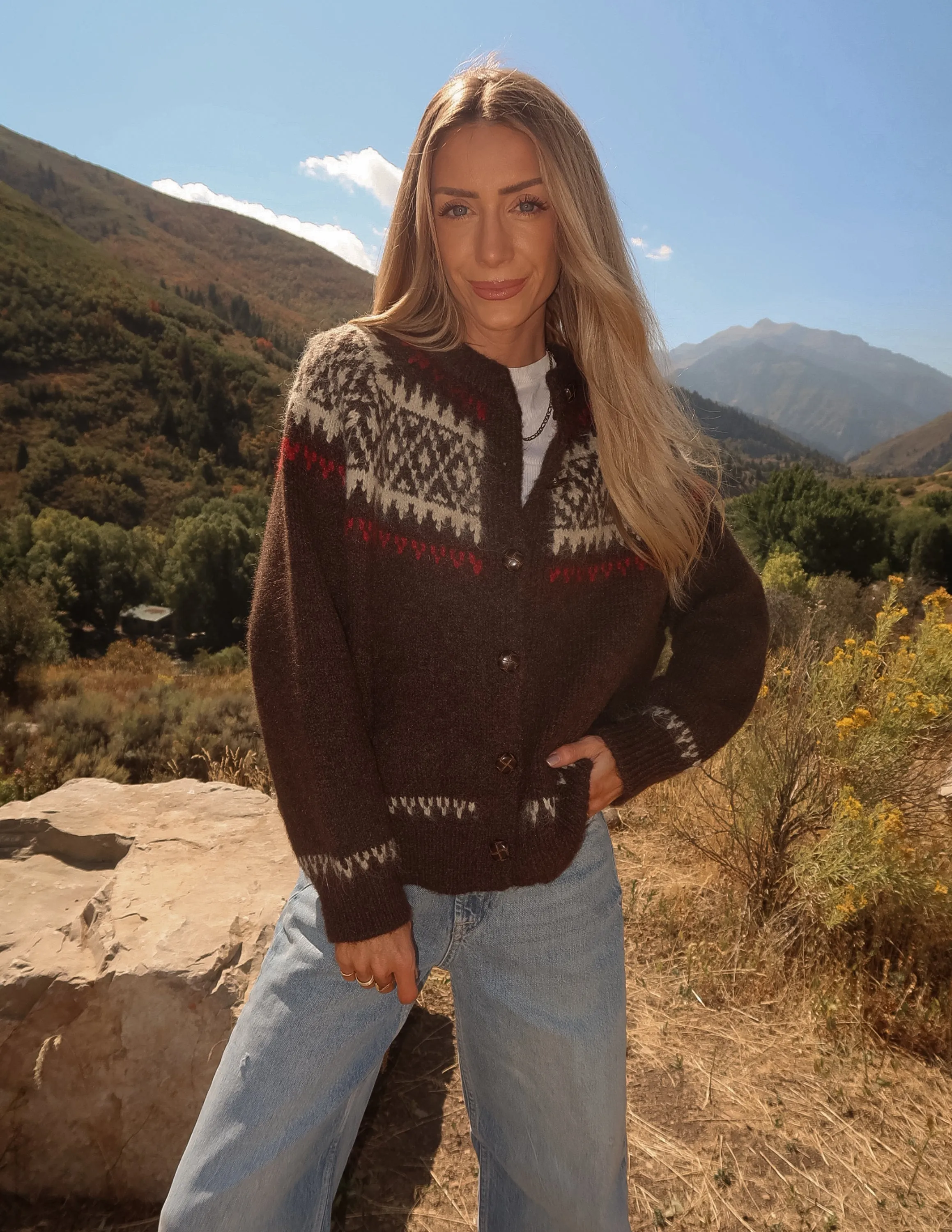 Nordic Fair Isle Cardigan sold by Shop Stevie