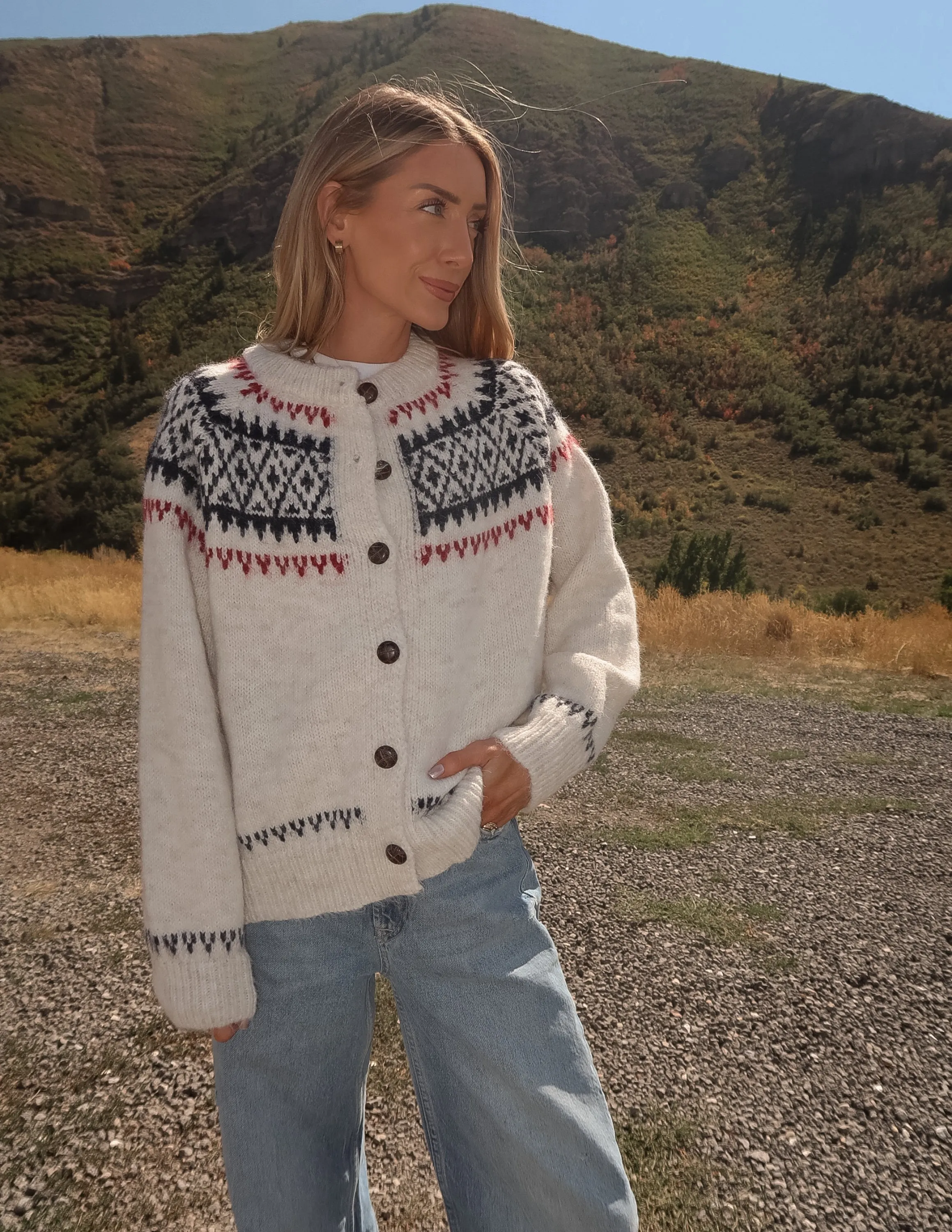 Nordic Fair Isle Cardigan sold by Shop Stevie product image thumbnail 2