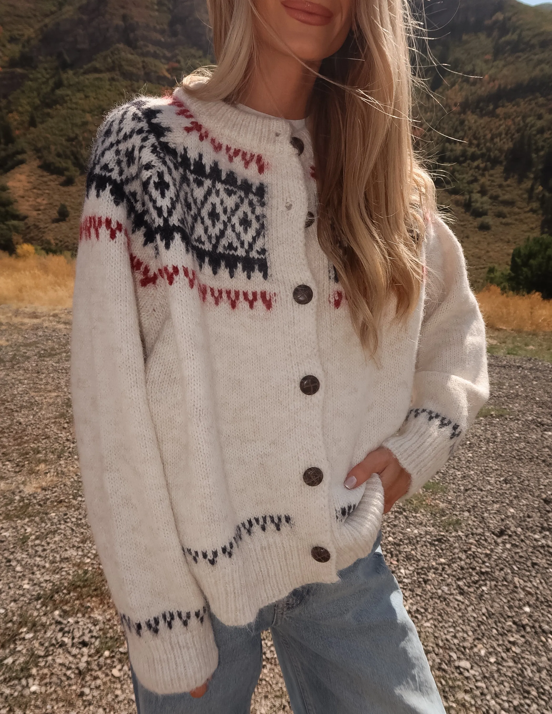 Nordic Fair Isle Cardigan sold by Shop Stevie product image thumbnail 4