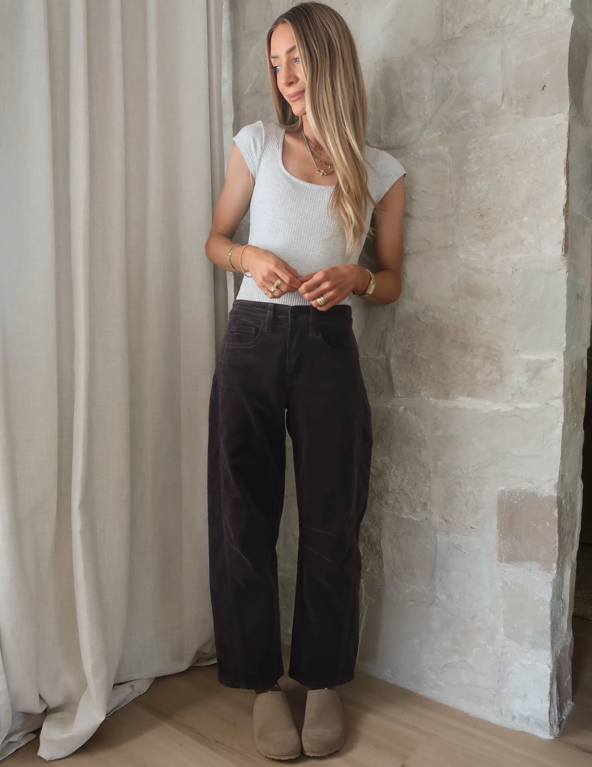 Soho Corduroy Barrel Jeans sold by Shop Stevie