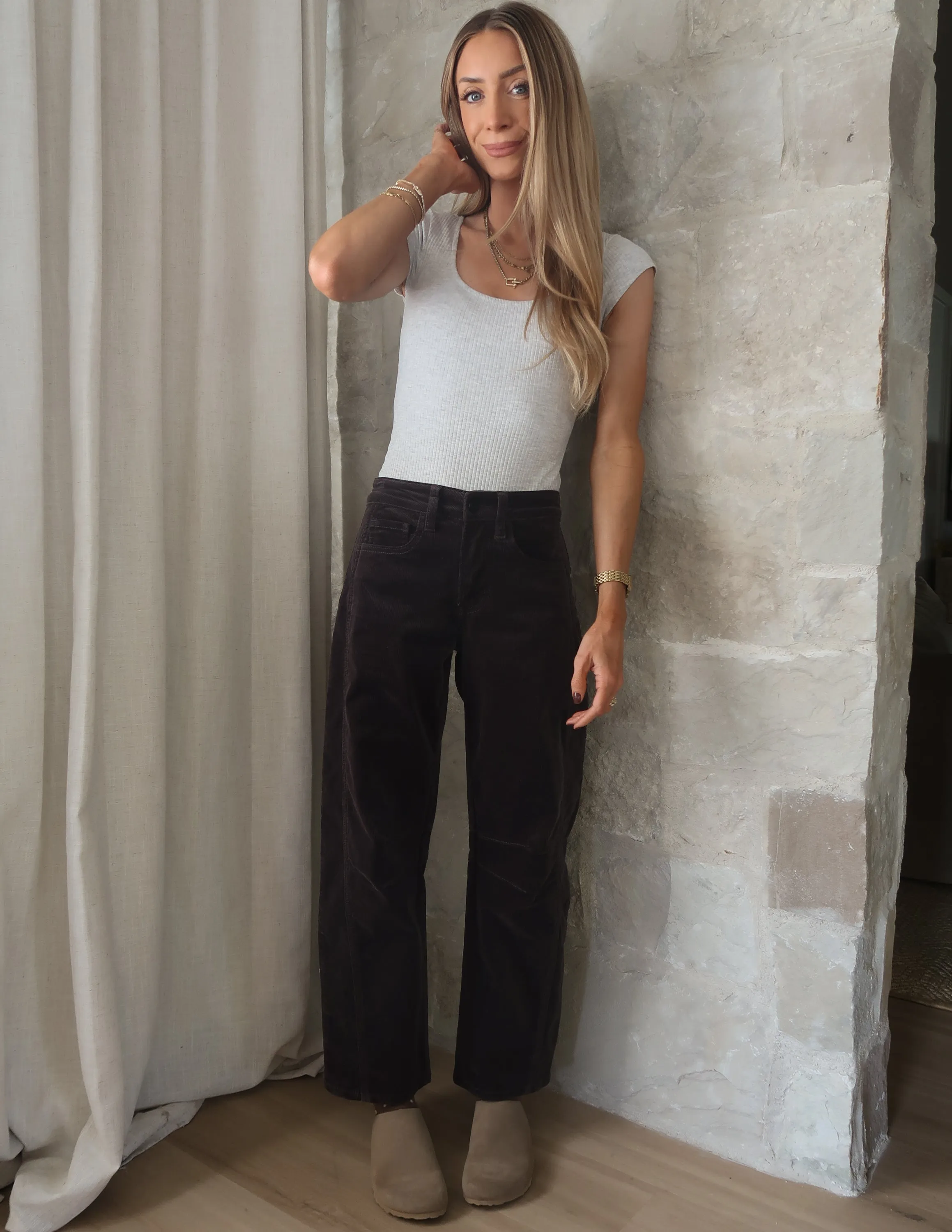 Soho Corduroy Barrel Jeans sold by Shop Stevie product image thumbnail 3