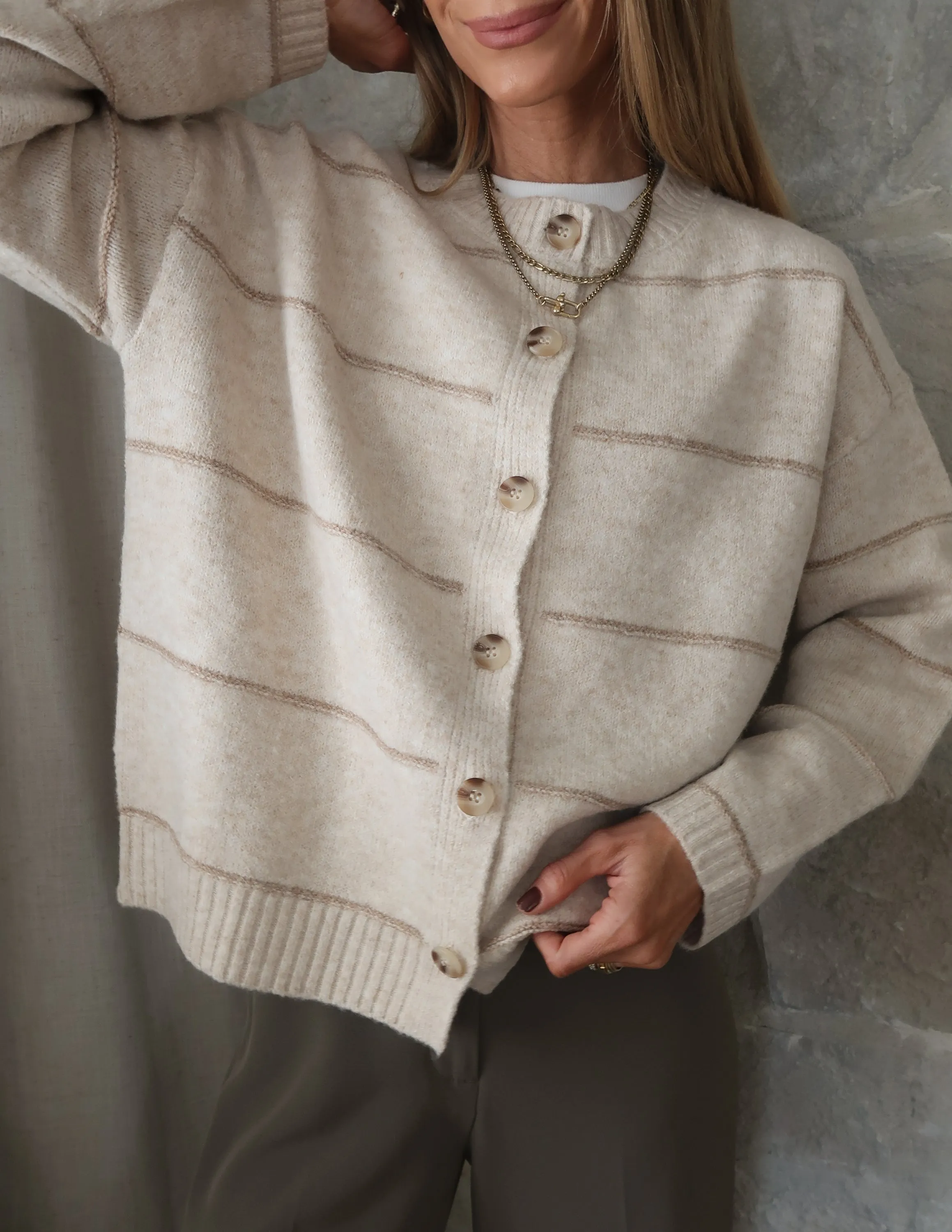 Mimi Striped Cardigan Sweater sold by Shop Stevie product image thumbnail 3