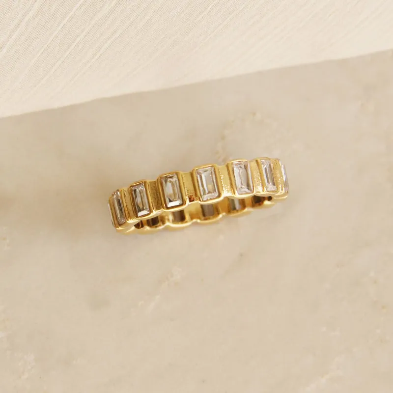 Baguette Eternity Band Ring sold by Shop Stevie