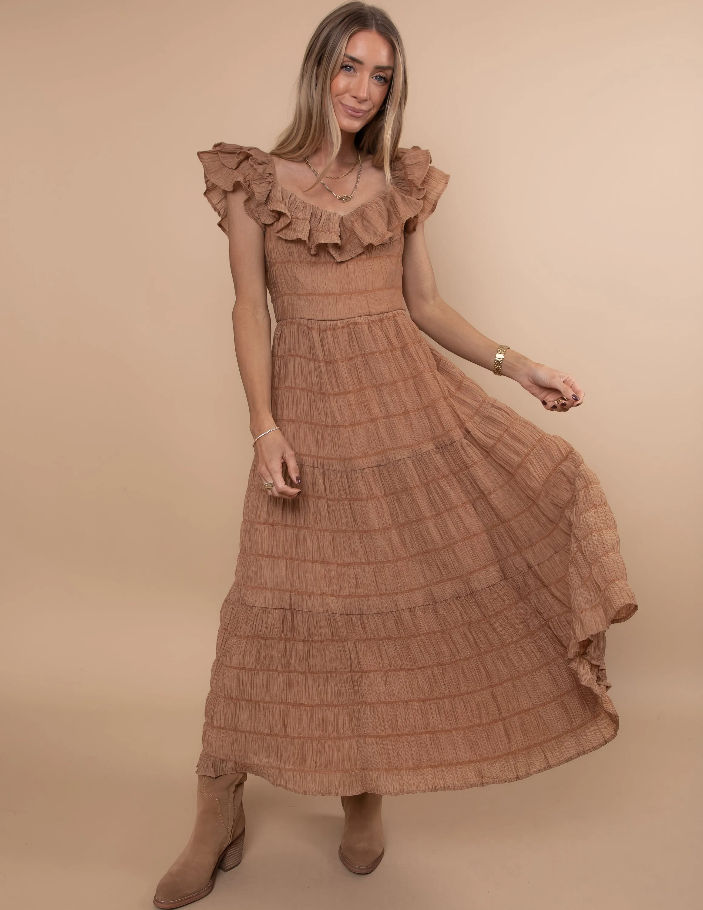 Nerina Textured Dress sold by Shop Stevie product image thumbnail 3