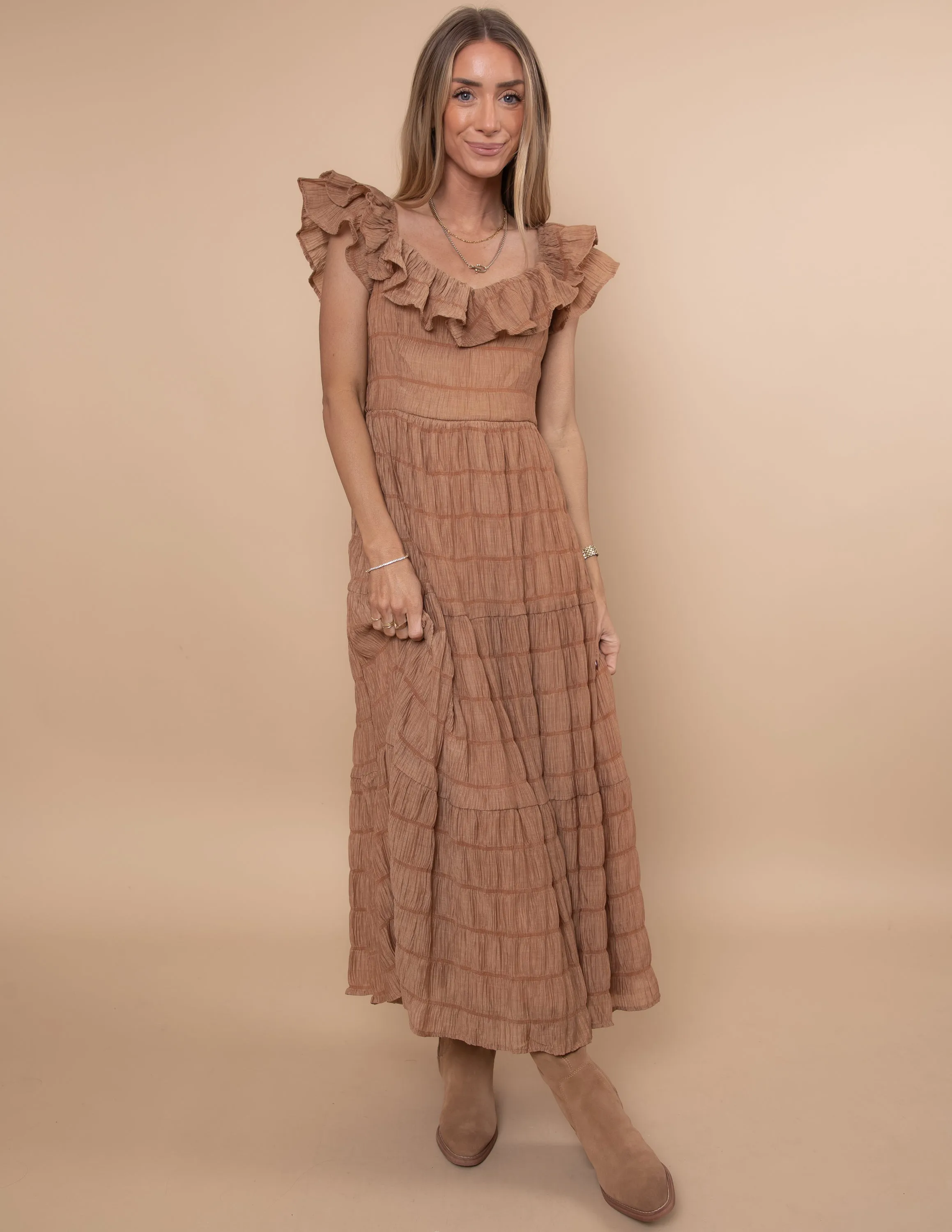 Nerina Textured Dress sold by Shop Stevie product image thumbnail 5
