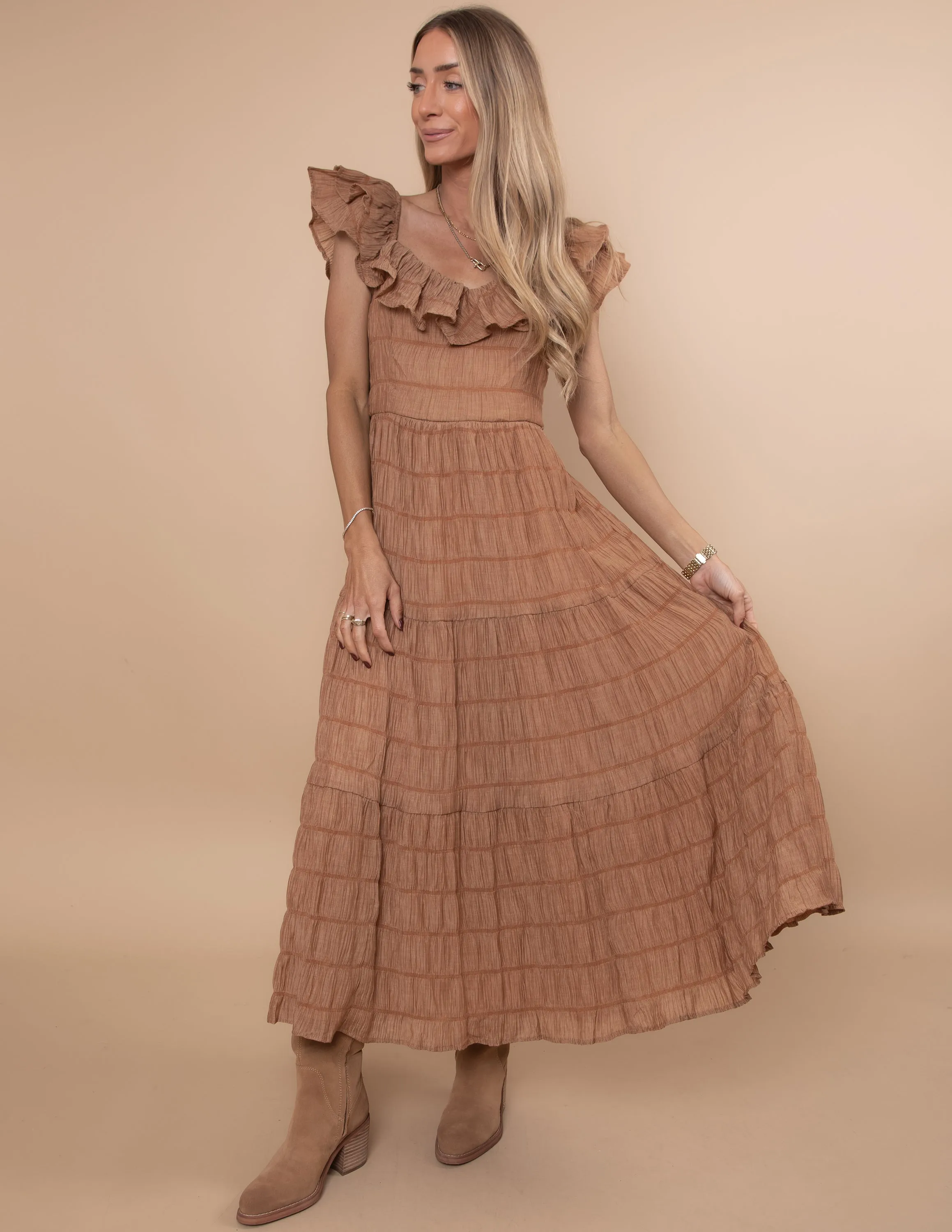 Nerina Textured Dress sold by Shop Stevie product image thumbnail 2