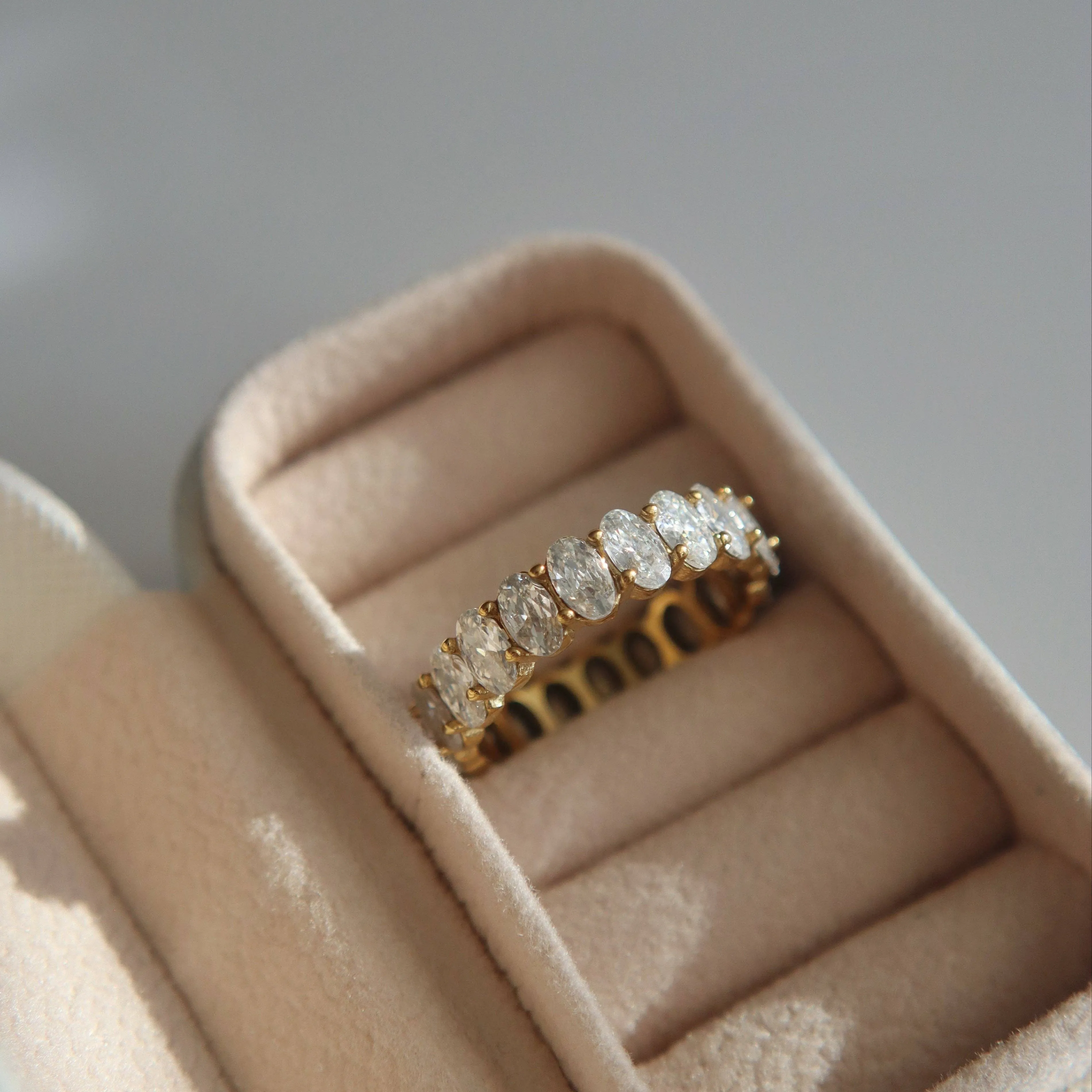 Oval Eternity Cz Ring sold by Shop Stevie product image thumbnail 4