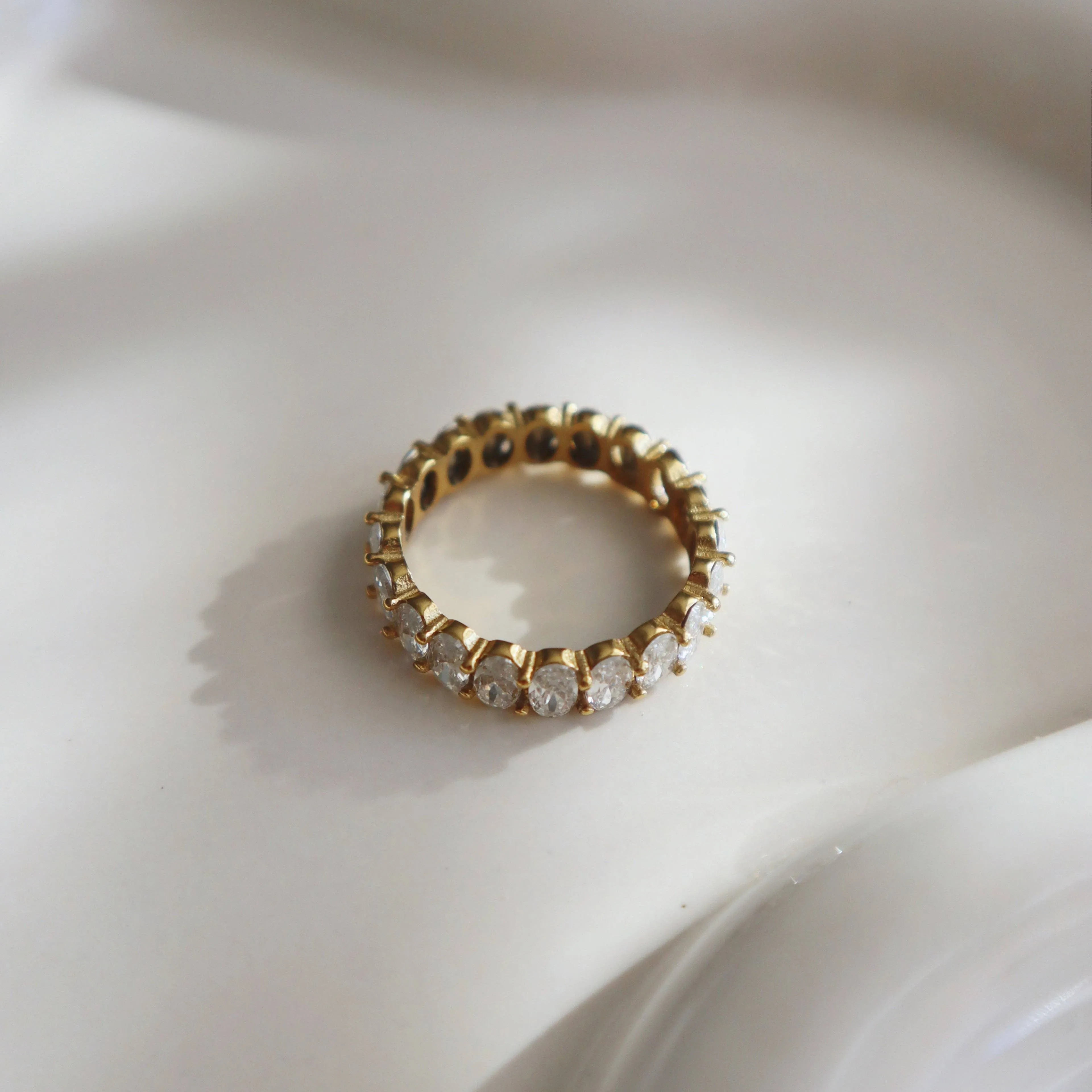 Oval Eternity Cz Ring sold by Shop Stevie product image thumbnail 5