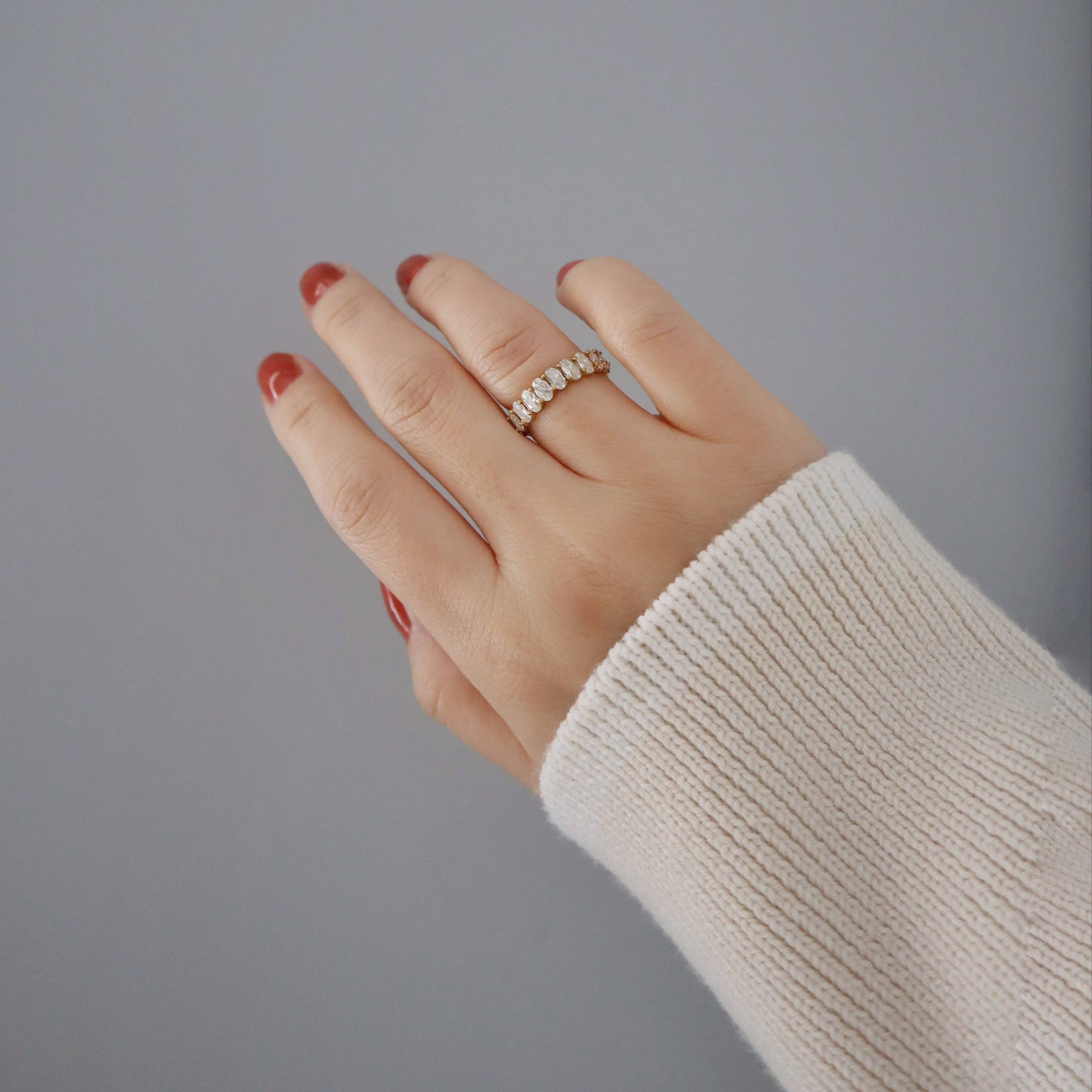 Oval Eternity Cz Ring sold by Shop Stevie product image thumbnail 2