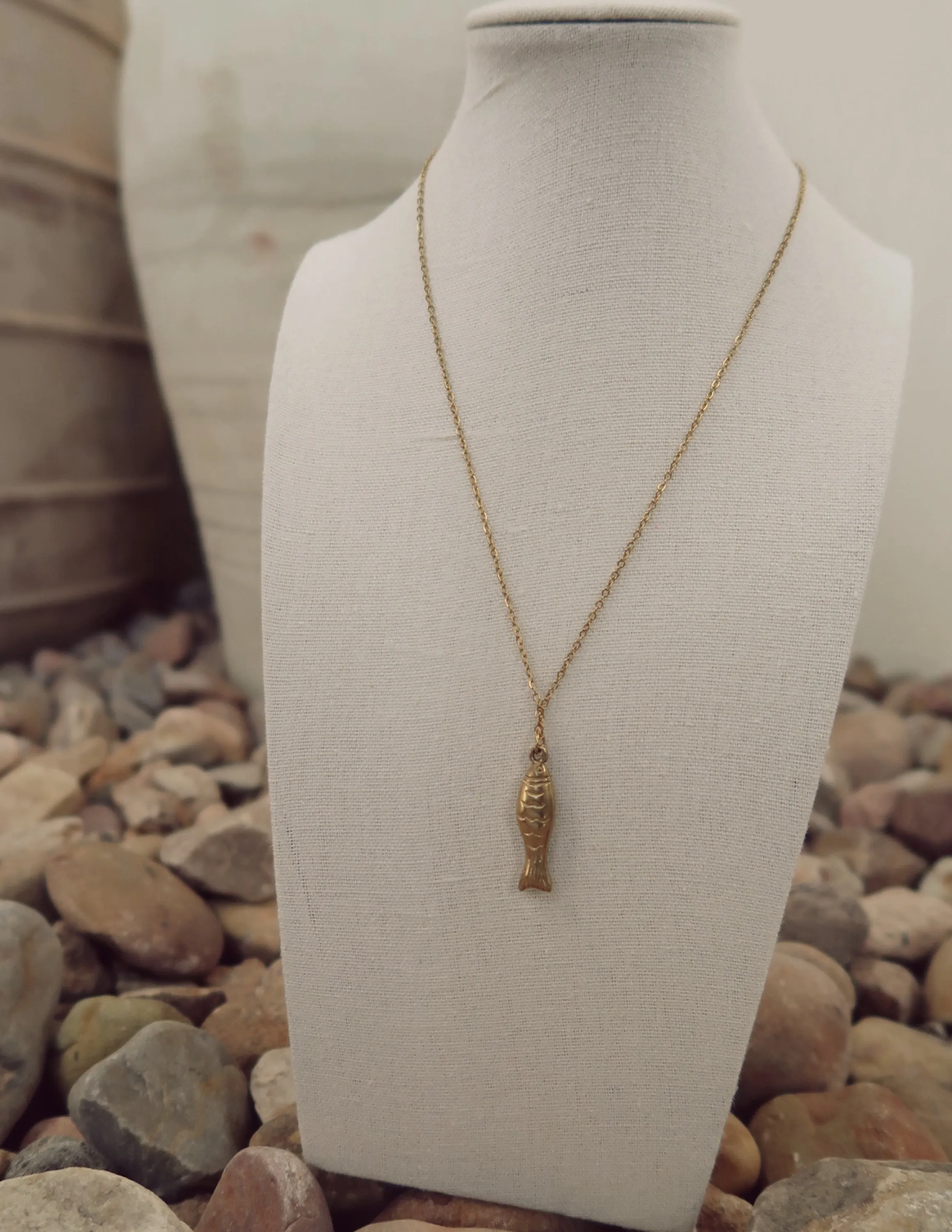 Fish Charm Necklace sold by Shop Stevie