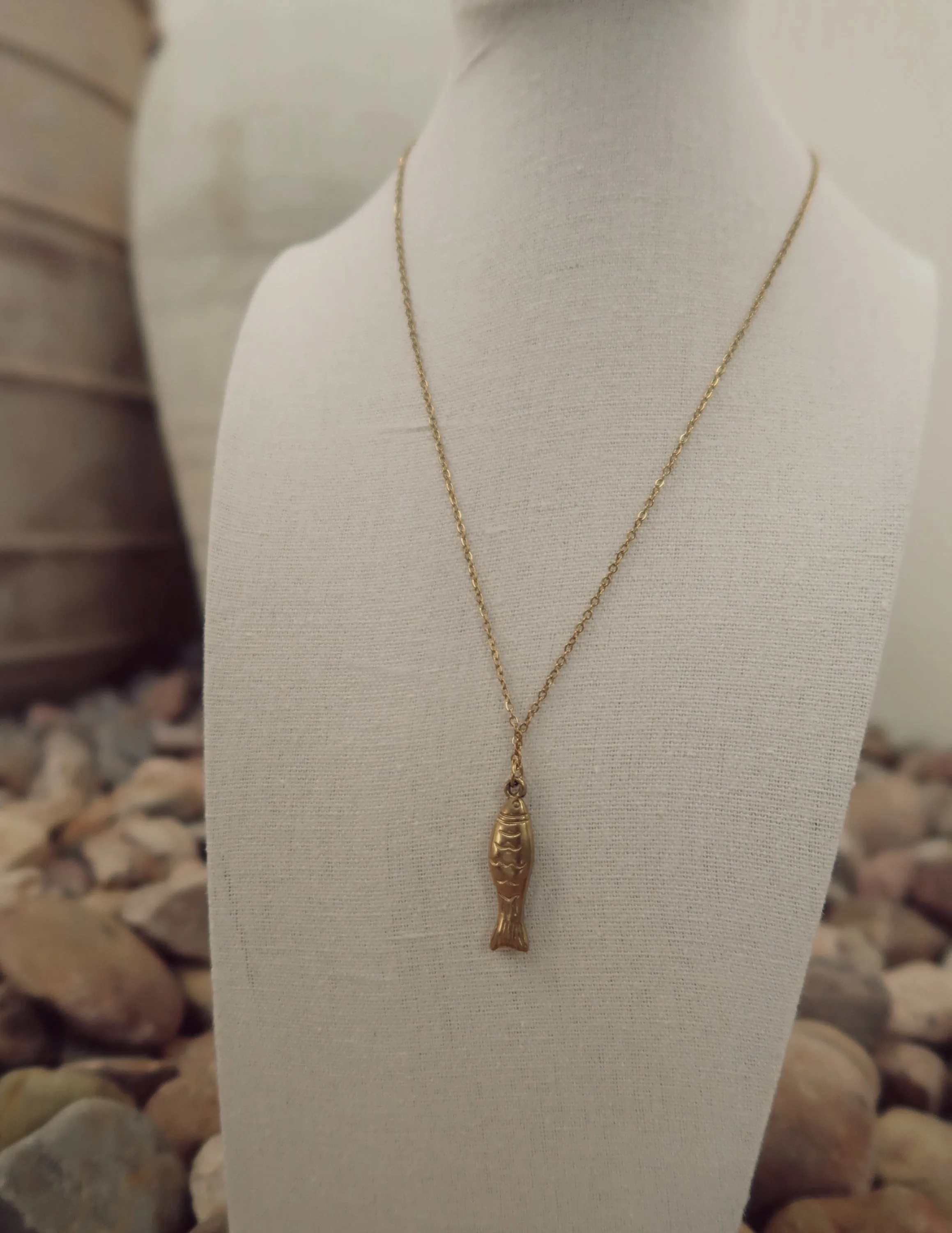 Fish Charm Necklace sold by Shop Stevie product image thumbnail 3