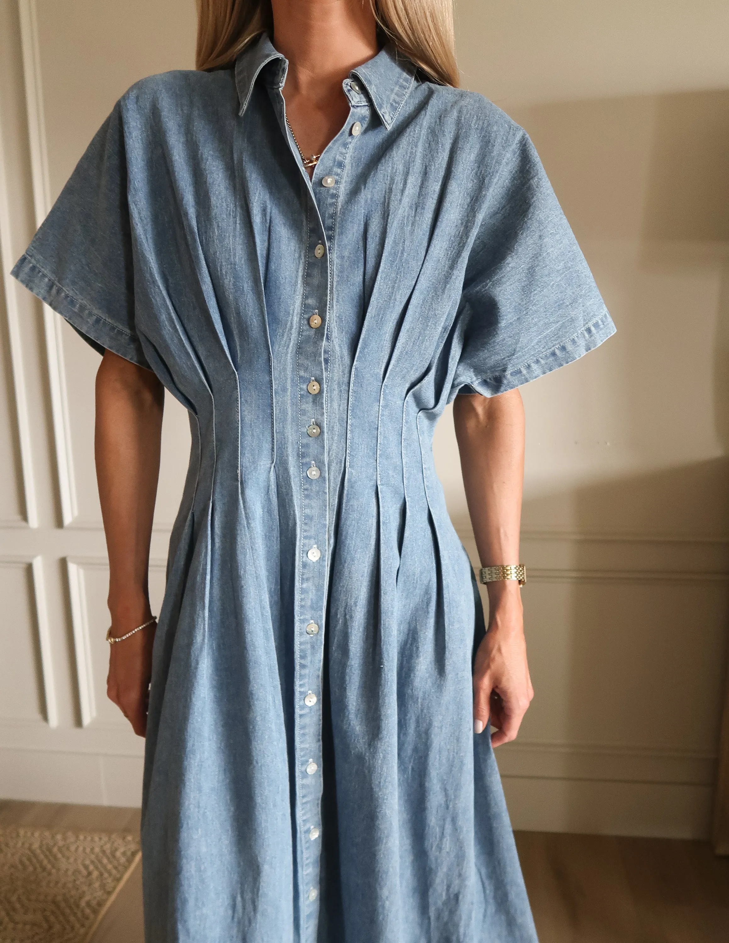 Everly Denim Midi Dress sold by Shop Stevie product image thumbnail 3