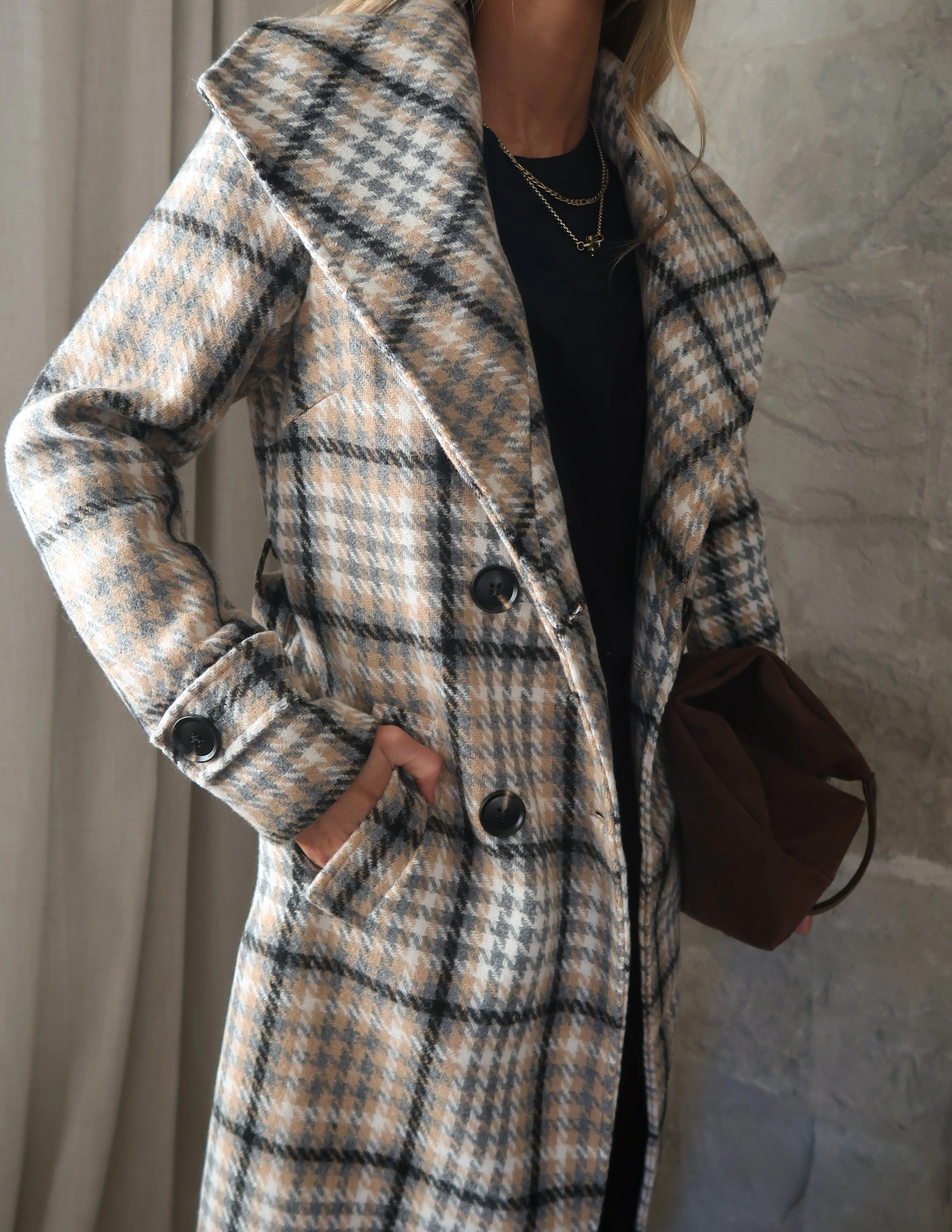 Windsor Check Overcoat sold by Shop Stevie product image thumbnail 5